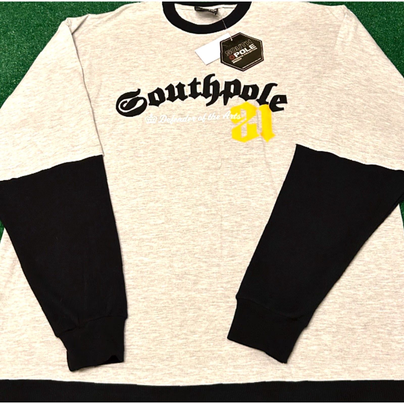 Southpole VINTAGE Southpole Spell Out Logo Longsleeve Shirt XXL Gray Men Mens Hip Hop 90s Grunge Skater Size US XXL / EU 58 / 5 - 3 Thumbnail