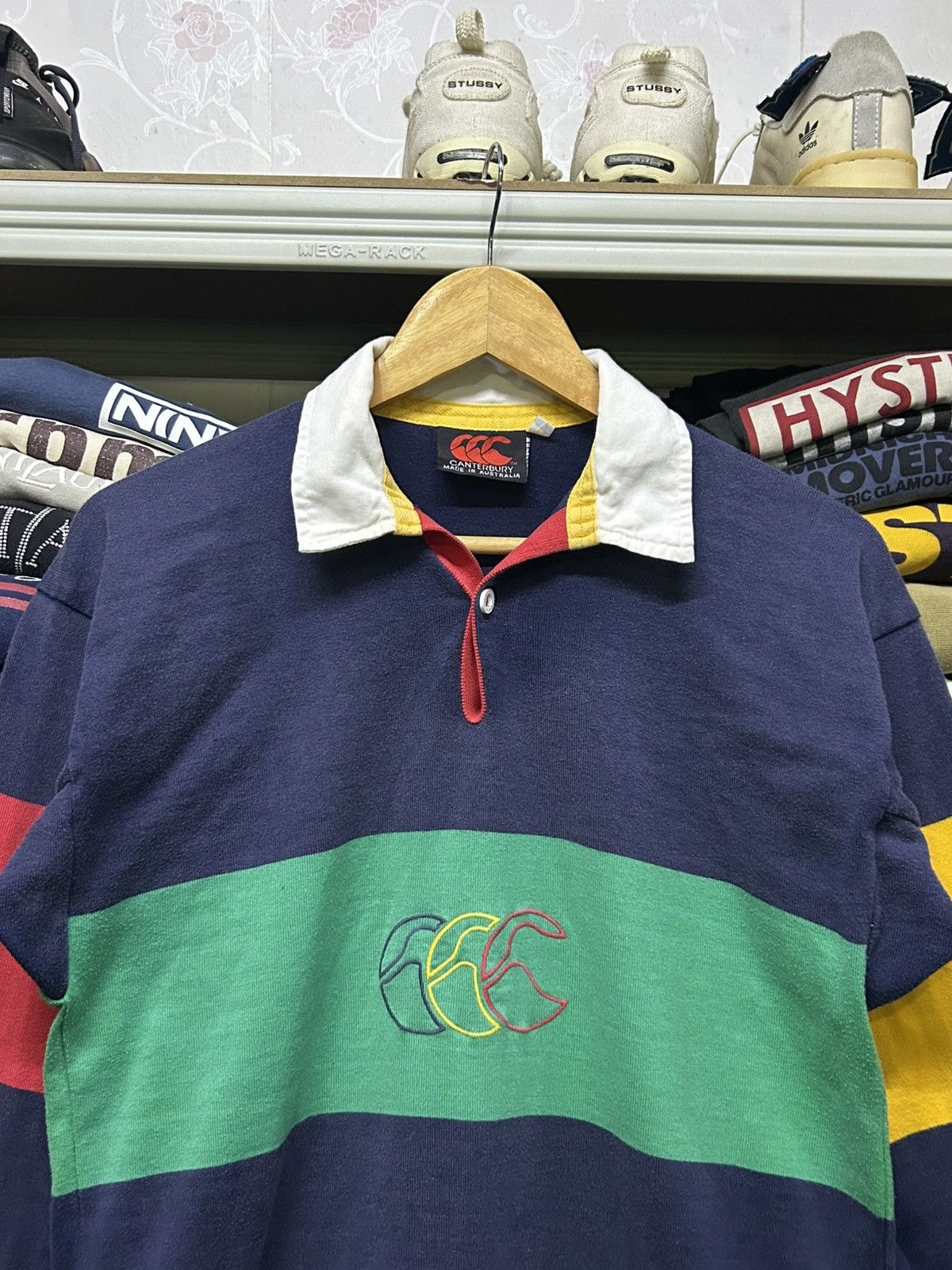 Canterbury of New Zealand Vintage Canterbury rugby shirt multicolour colourblock Size US M / EU 48-50 / 2 - 2 Thumbnail