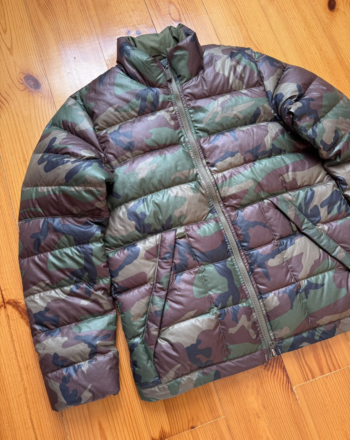 Nike Nike 550 Down Camo Full Zip Men’s Puffer Jacket Size M Size US M / EU 48-50 / 2 - 2 Thumbnail