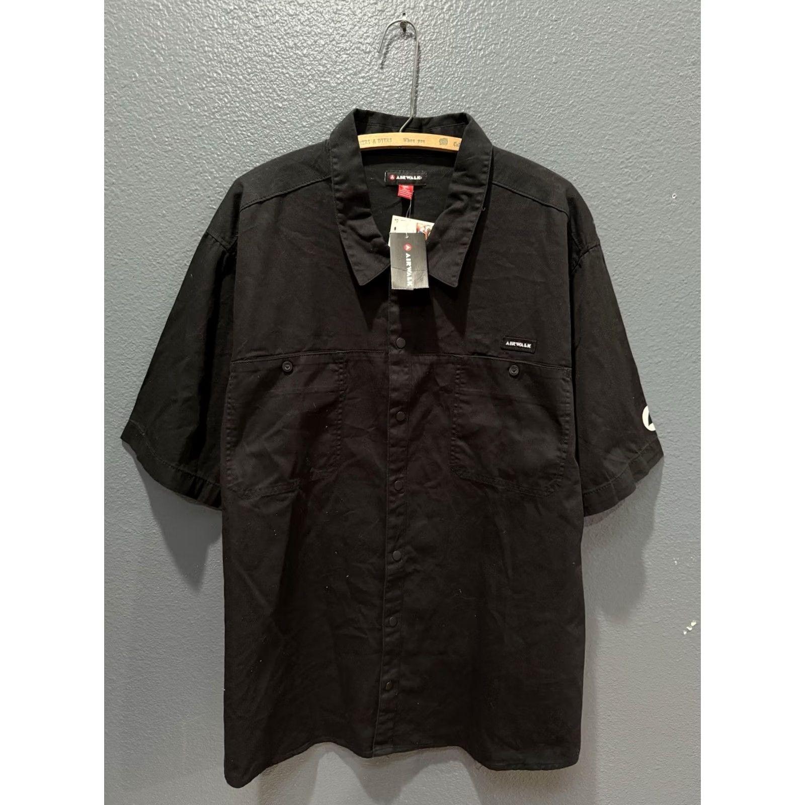 Airwalk VINTAGE Airwalk Black Skate Button Up Polo Size 3XL Size US XXL / EU 58 / 5 - 4 Thumbnail