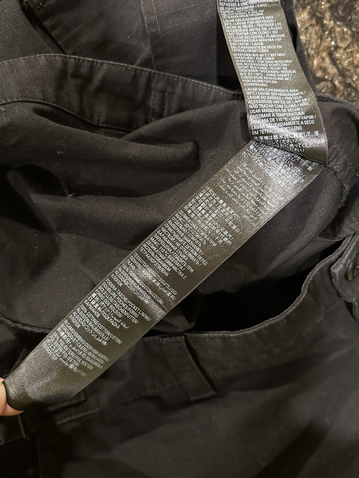 Balenciaga Balenciaga Wide Leg Black Ripstop Cargo Trousers Pants Size US 34 / EU 50 - 20 Thumbnail