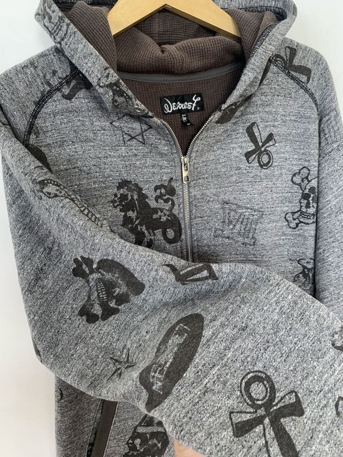 If Six Was Nine JAPANESE NEXUS7 SEDITIONARIES SKULL PUNK STYLE ZIP HOODIE Size US L / EU 52-54 / 3 - 3 Thumbnail