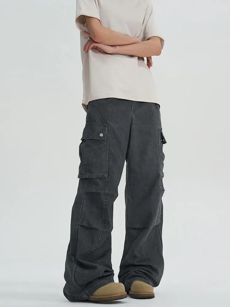 Japanese Brand × Jean Gray Cargo Denim Jeans Size US 30 / EU 46 - 4 Thumbnail