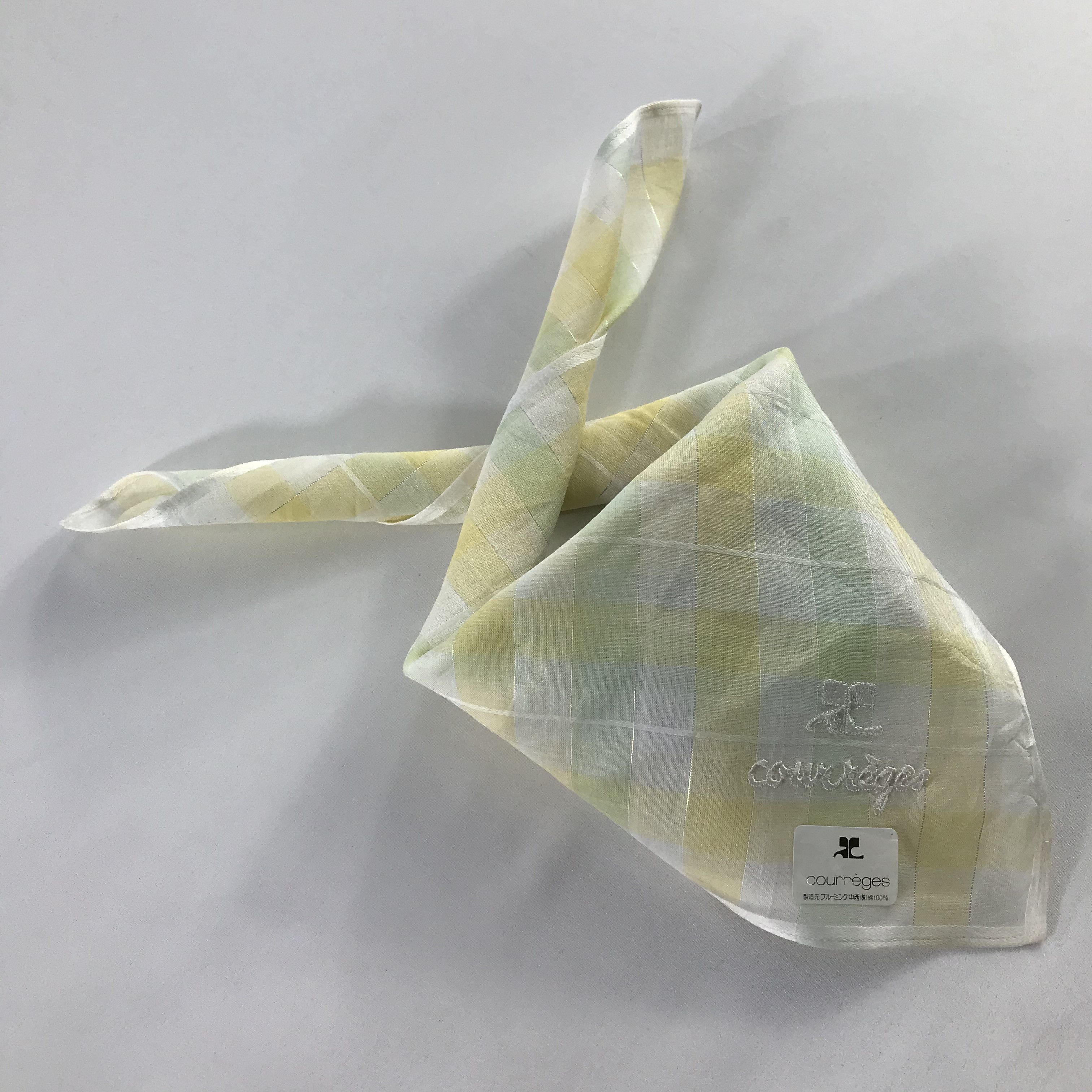 Courreges × Vintage Courreges Bandana / Handkerchief / Neckerchief - S588 Size ONE SIZE - 4 Thumbnail