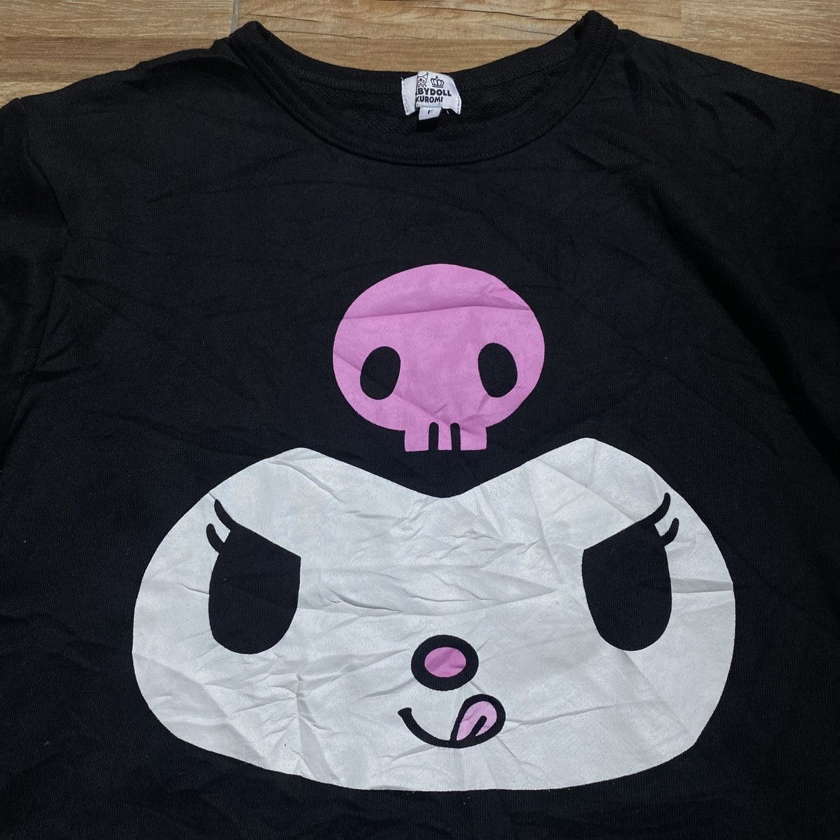 Japanese Brand Baby Doll X Kuromi Big Logo Sweatshirt Size M / US 6-8 / IT 42-44 - 3 Thumbnail