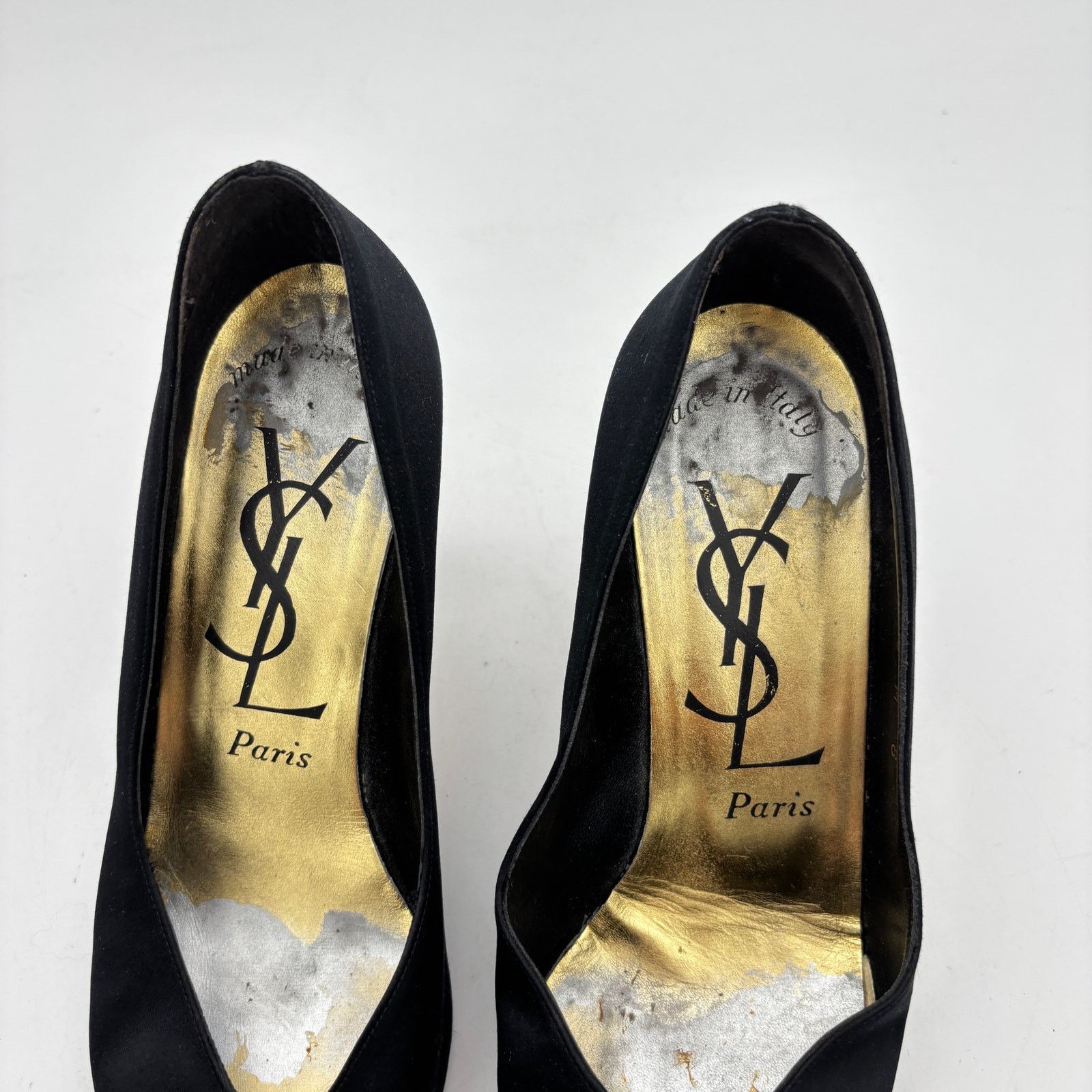 Yves Saint Laurent Yves Saint Laurent YSL Paris Satin Pumps Heels Women's 8M Size US 8 / IT 38 - 10 Thumbnail