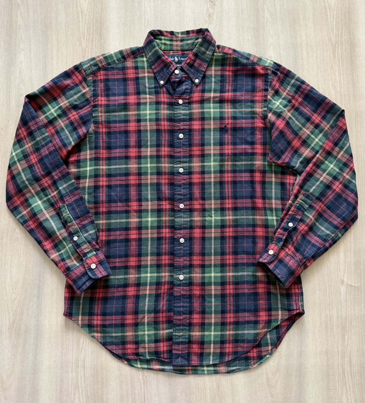 Polo Ralph Lauren Vintage Ralph Lauren Red Plaid Flannel Button Up Shirt Sz M Size US M / EU 48-50 / 2 - 1 Thumbnail
