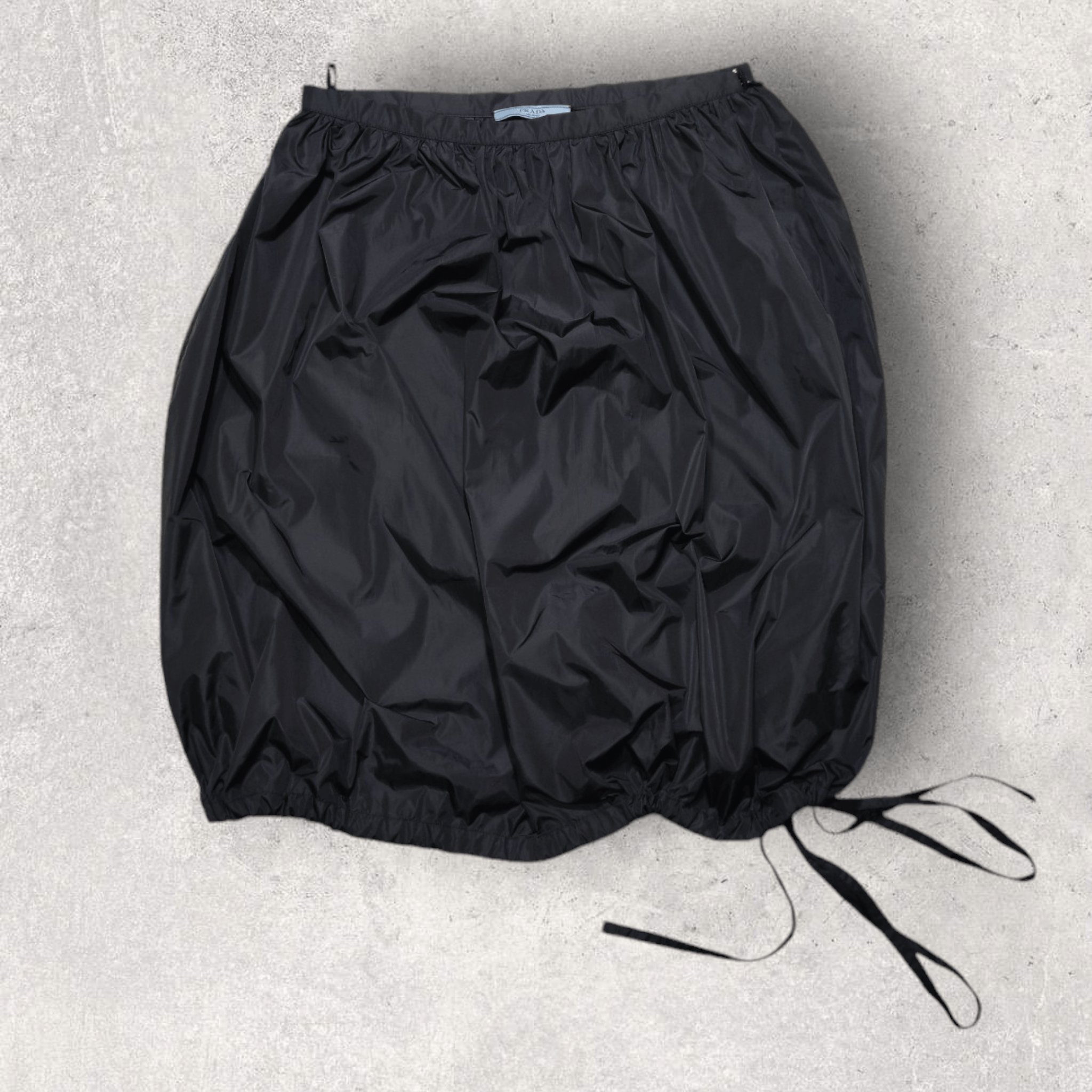 Prada Prada Nylon Black Midi Skirt Size 42 Size 28" / US 6 / IT 42 - 1 Thumbnail