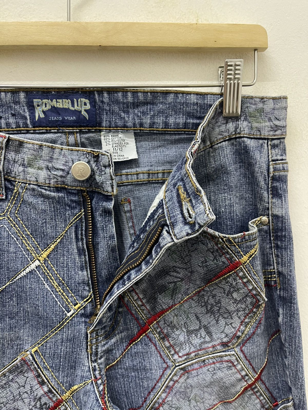 Japanese Brand Rare Vintage ROMABLUE Multi-Pockets Flare Bootcut Fancy Size US 29 - 10 Thumbnail