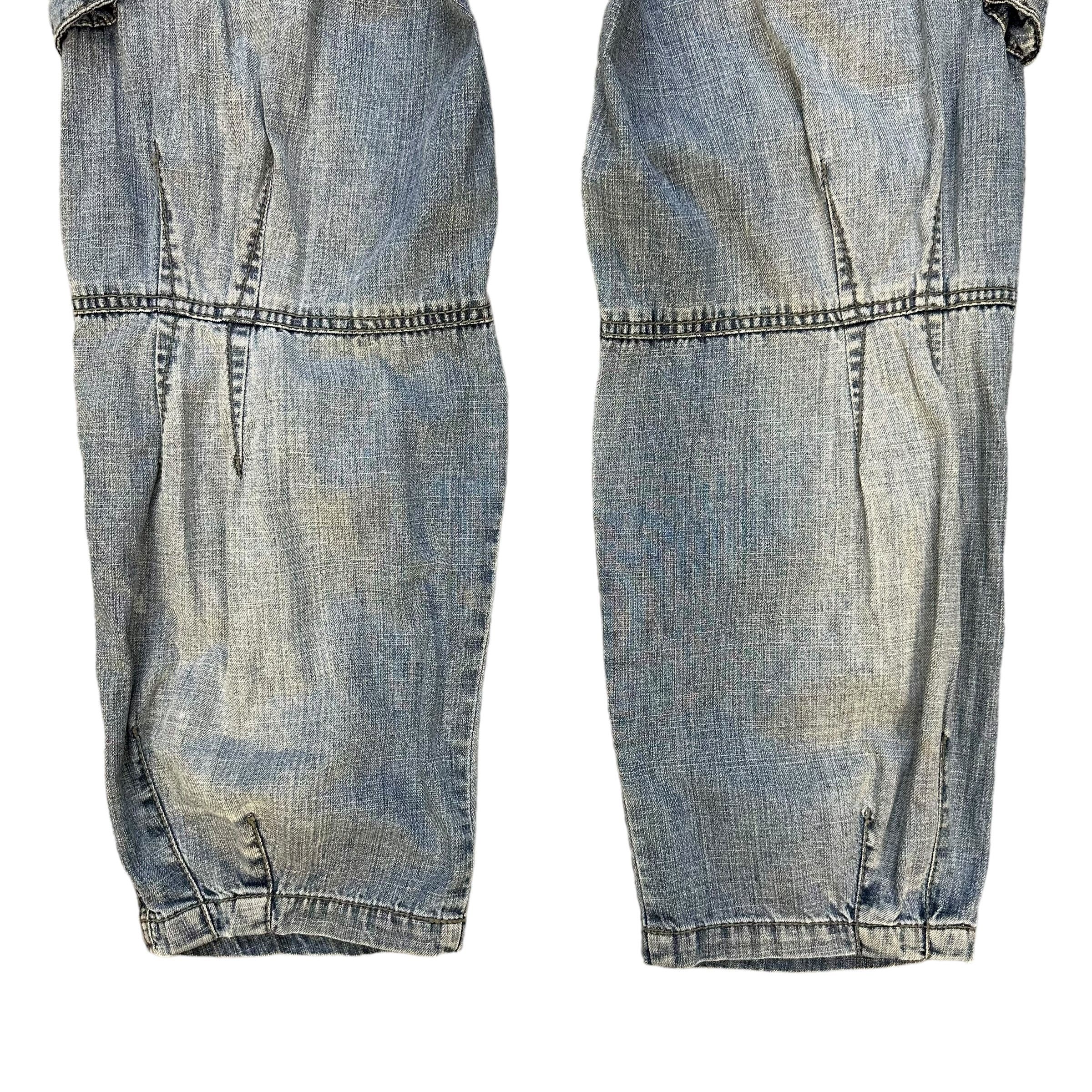 Vintage Blue Willi's Denmark Washed Cargo Jean Pant #A32-0734 Size 29" - 14 Thumbnail
