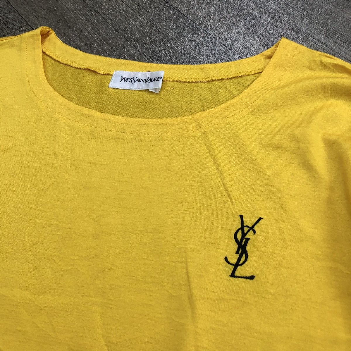 Yves Saint Laurent Vintage Yves Saint Laurent YSL Small Logo Long Sleeve Size US M / EU 48-50 / 2 - 4 Thumbnail