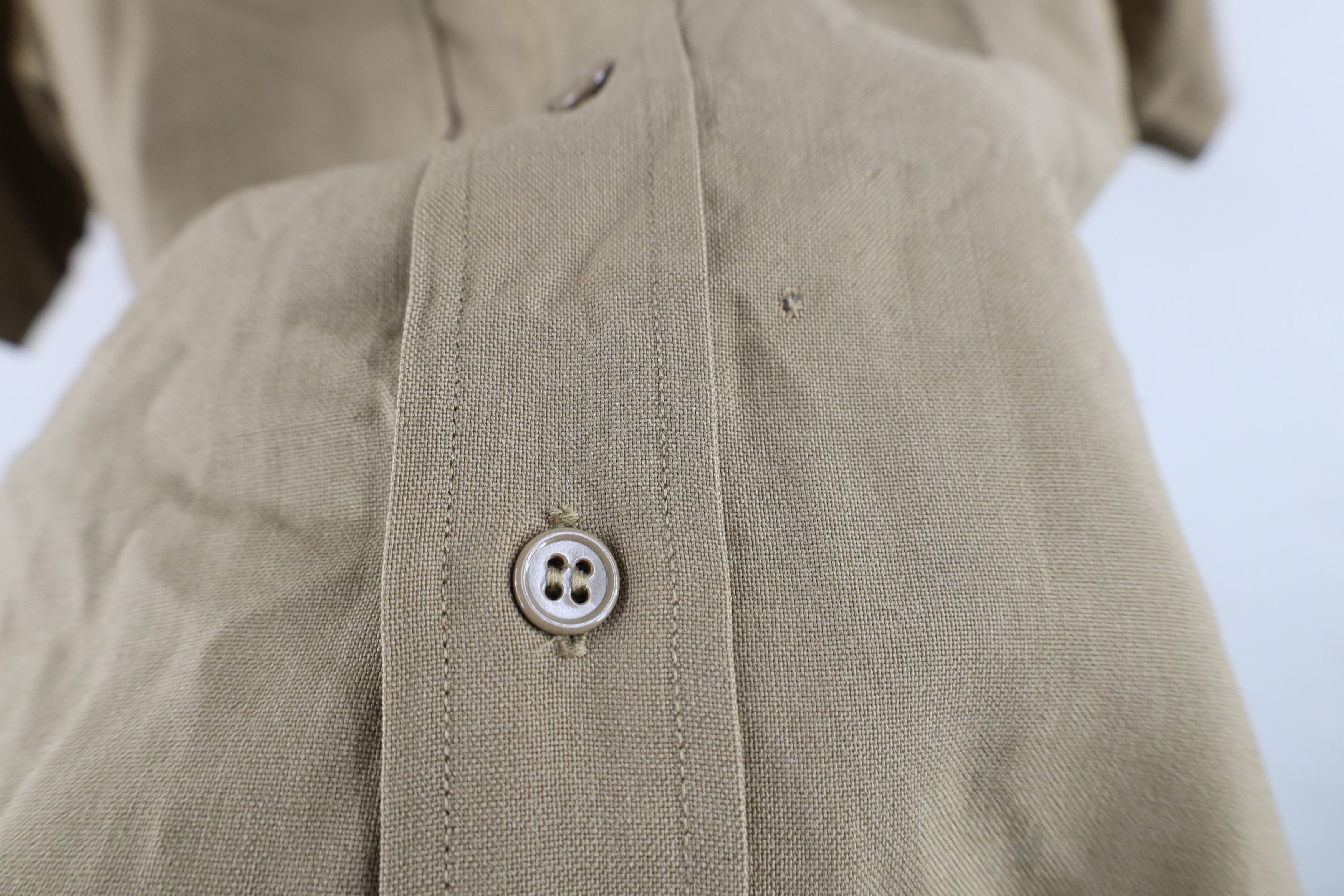 Vintage Vintage 40s World War II Military Field Button Shirt Size US M / EU 48-50 / 2 - 7 Thumbnail