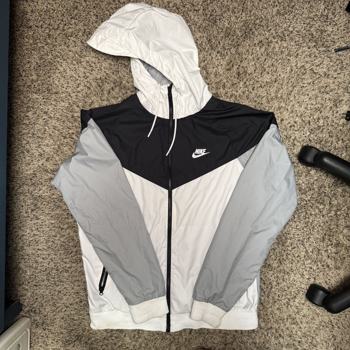 Nike Nike Windbreaker Jacket 727324-101 Black Gray White Size US M / EU 48-50 / 2 - 1 Thumbnail