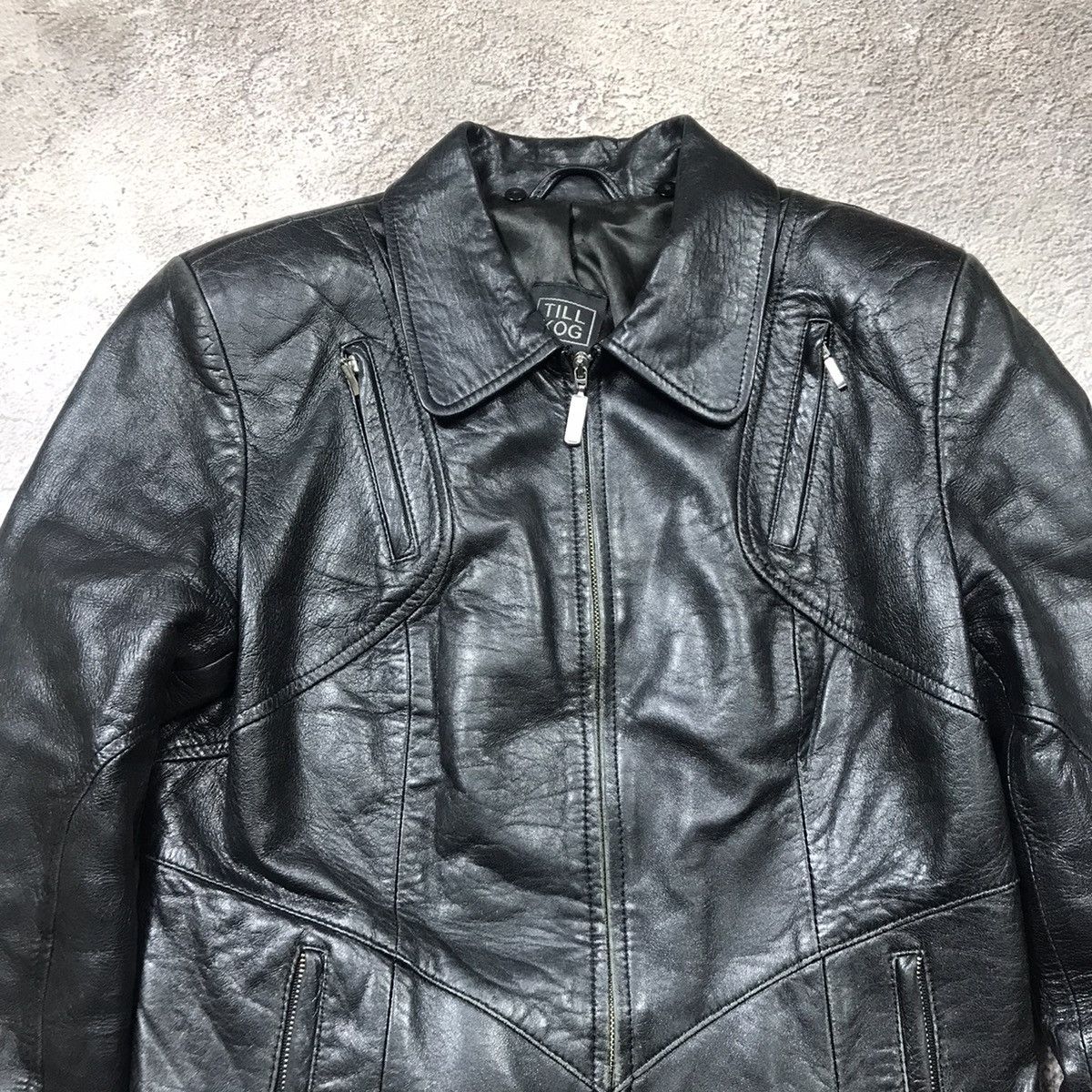 Vintage Vintage Y2K Black Biker Leather Jacket Grunge Streetwear M Size M / US 6-8 / IT 42-44 - 3 Thumbnail