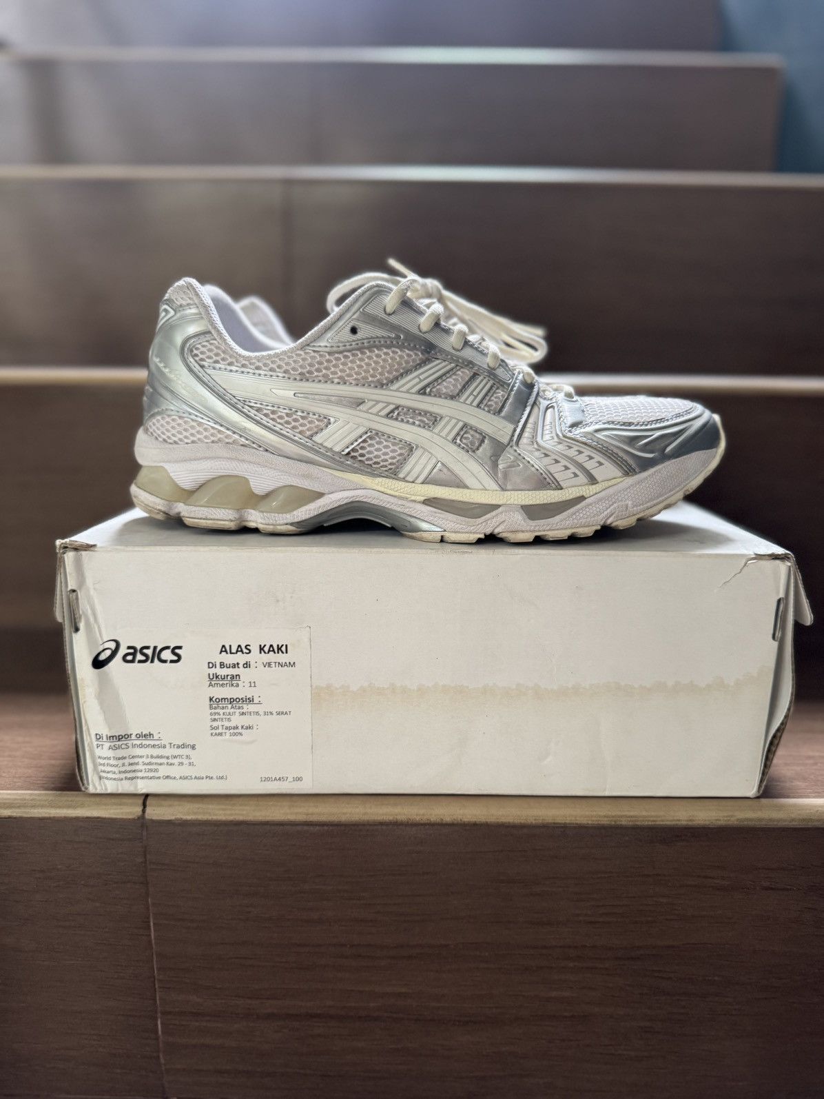 Asics × JJJJound Asics Gel Kayano x JJJJound White Silver Size US 11 / EU 44 - 3 Thumbnail