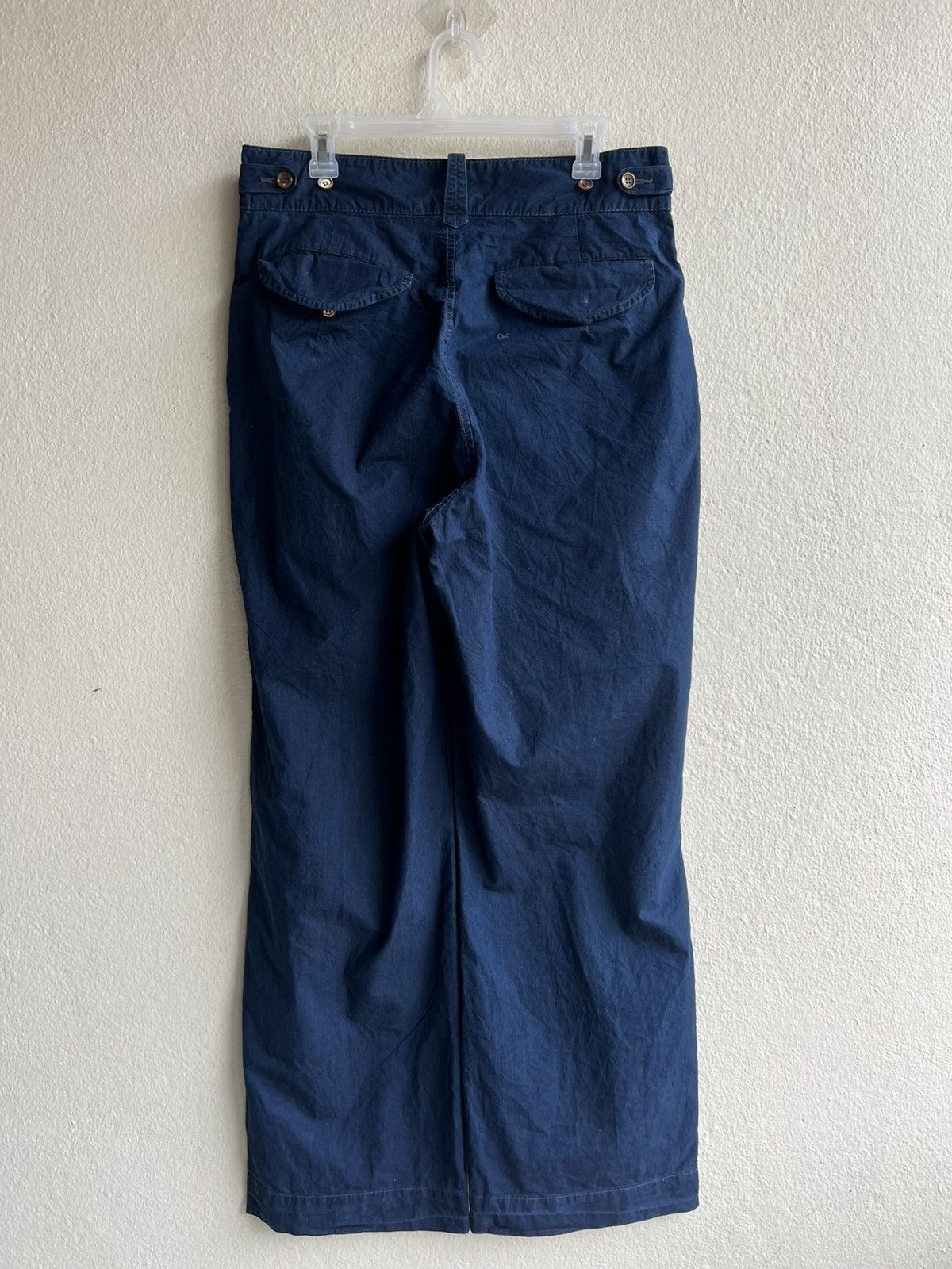 45rpm × Indigo 45rpm Japan Indigo Cotton Poplin Gurkha Trouser Pant Loose Size US 32 / EU 48 - 3 Thumbnail