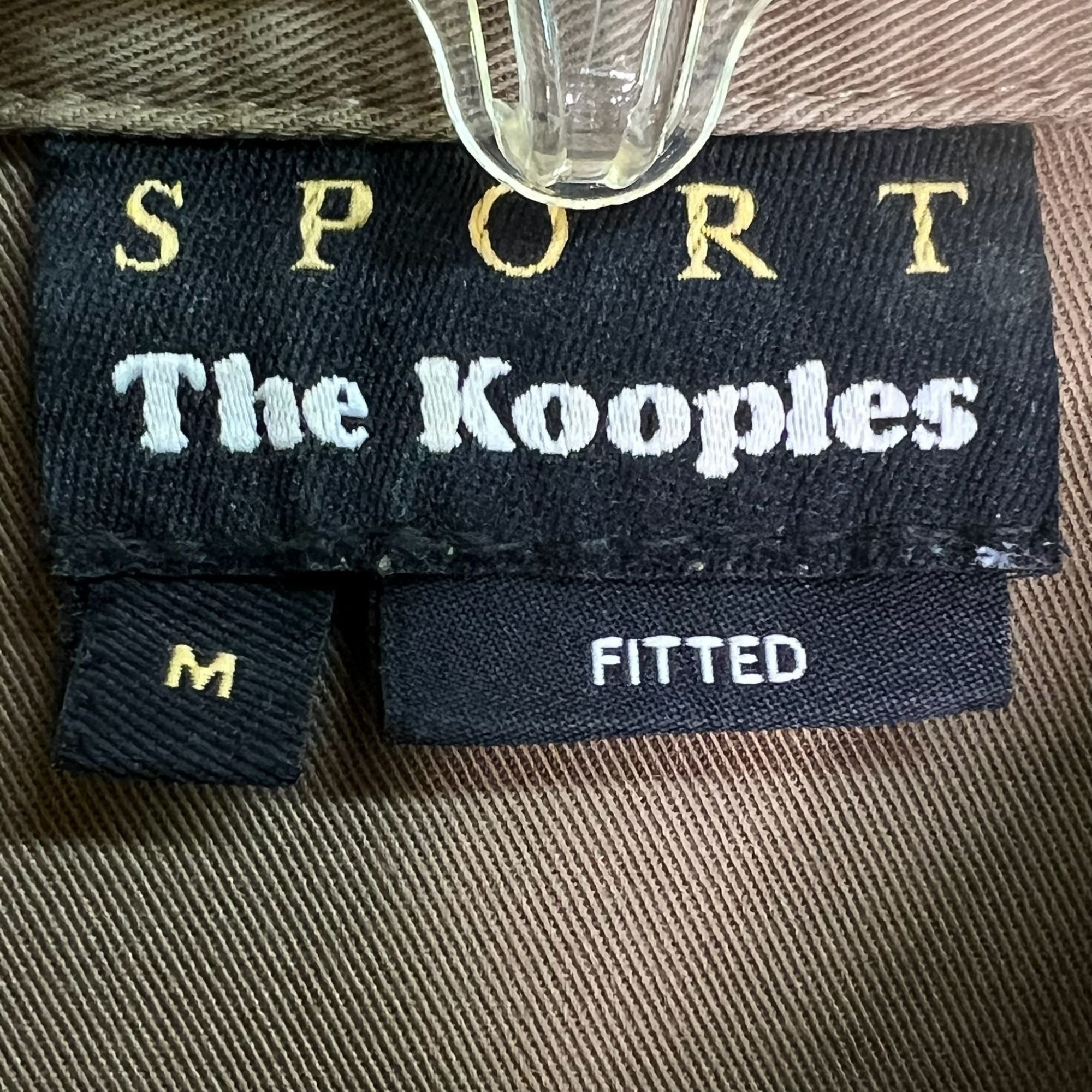 The Kooples The Kooples Mens Khaki Cotton Button-Up Shirt With Front Poc Size US M / EU 48-50 / 2 - 10 Thumbnail