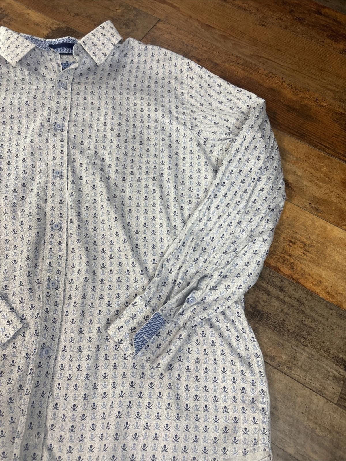Johnston & Murphy Johnston & Murphy XL Extreme Button Down Skull Print Size US XL / EU 56 / 4 - 3 Thumbnail