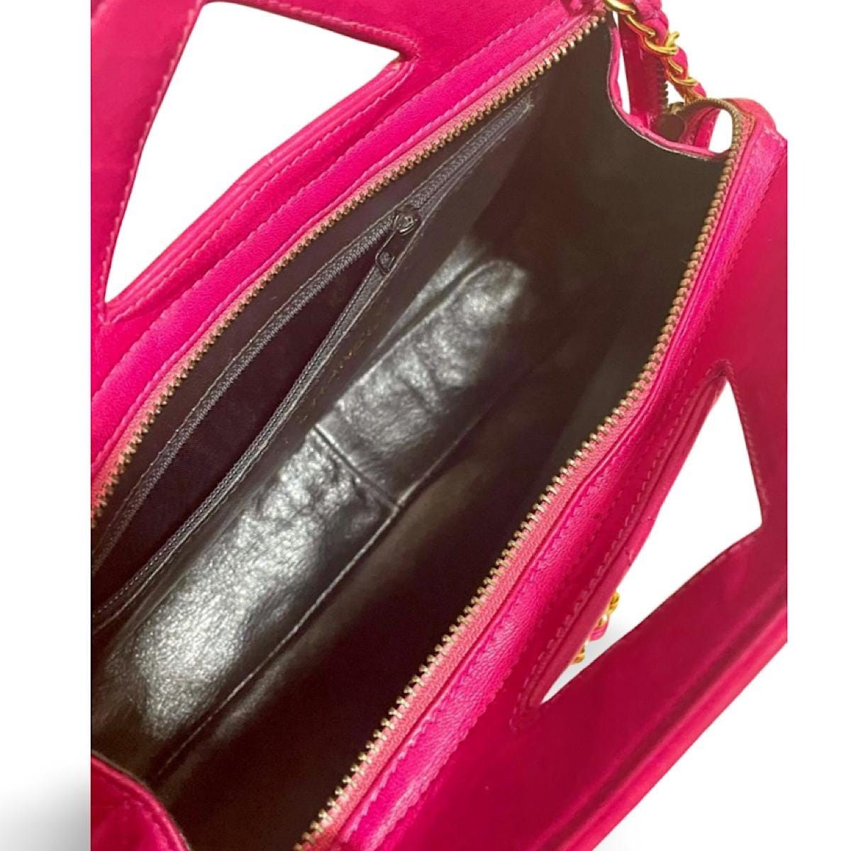 Chanel Vintage CHANEL fusia pink leather chain shoulder bag Size ONE SIZE - 6 Thumbnail