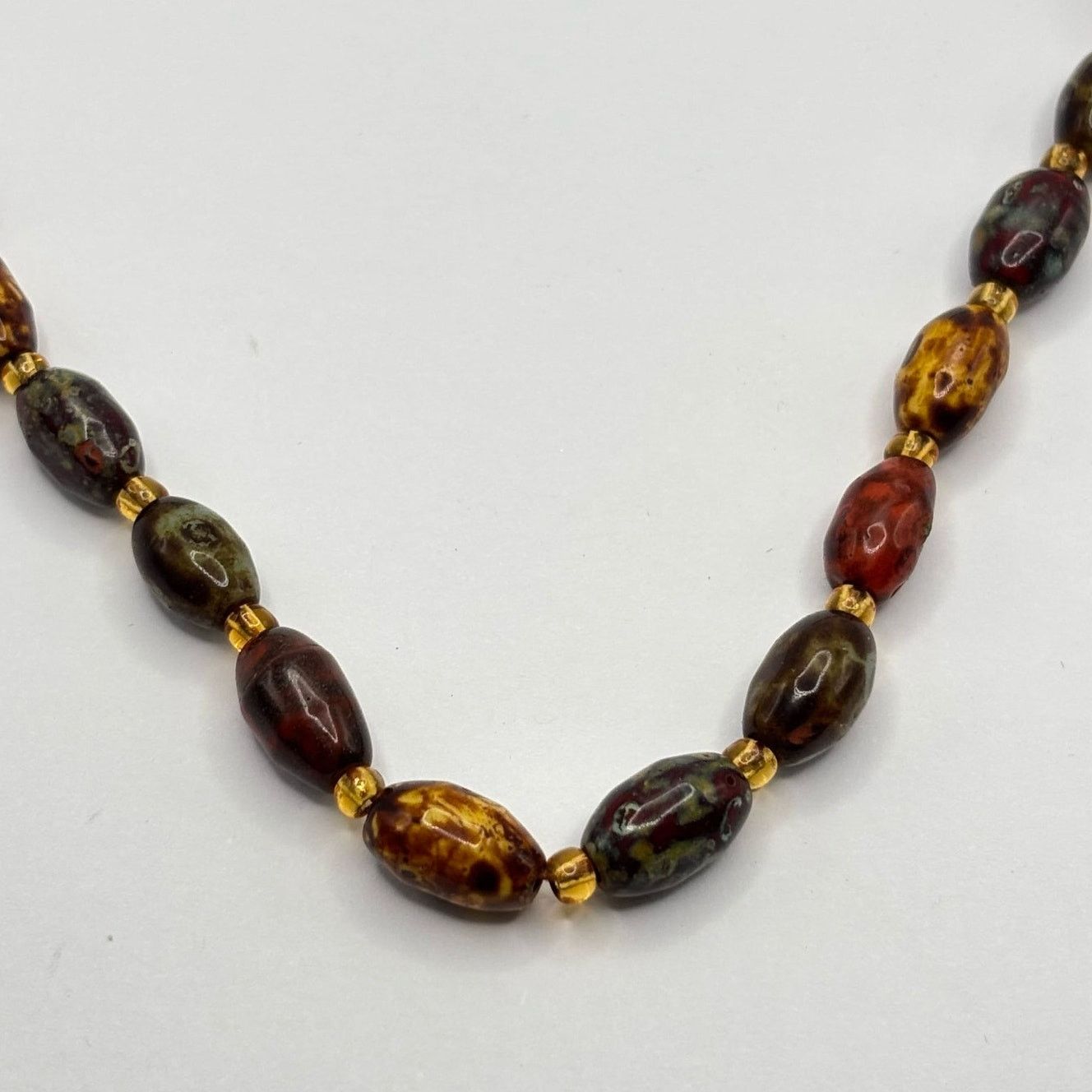 Other Vintage Brown Beaded Necklace Size ONE SIZE - 2 Thumbnail