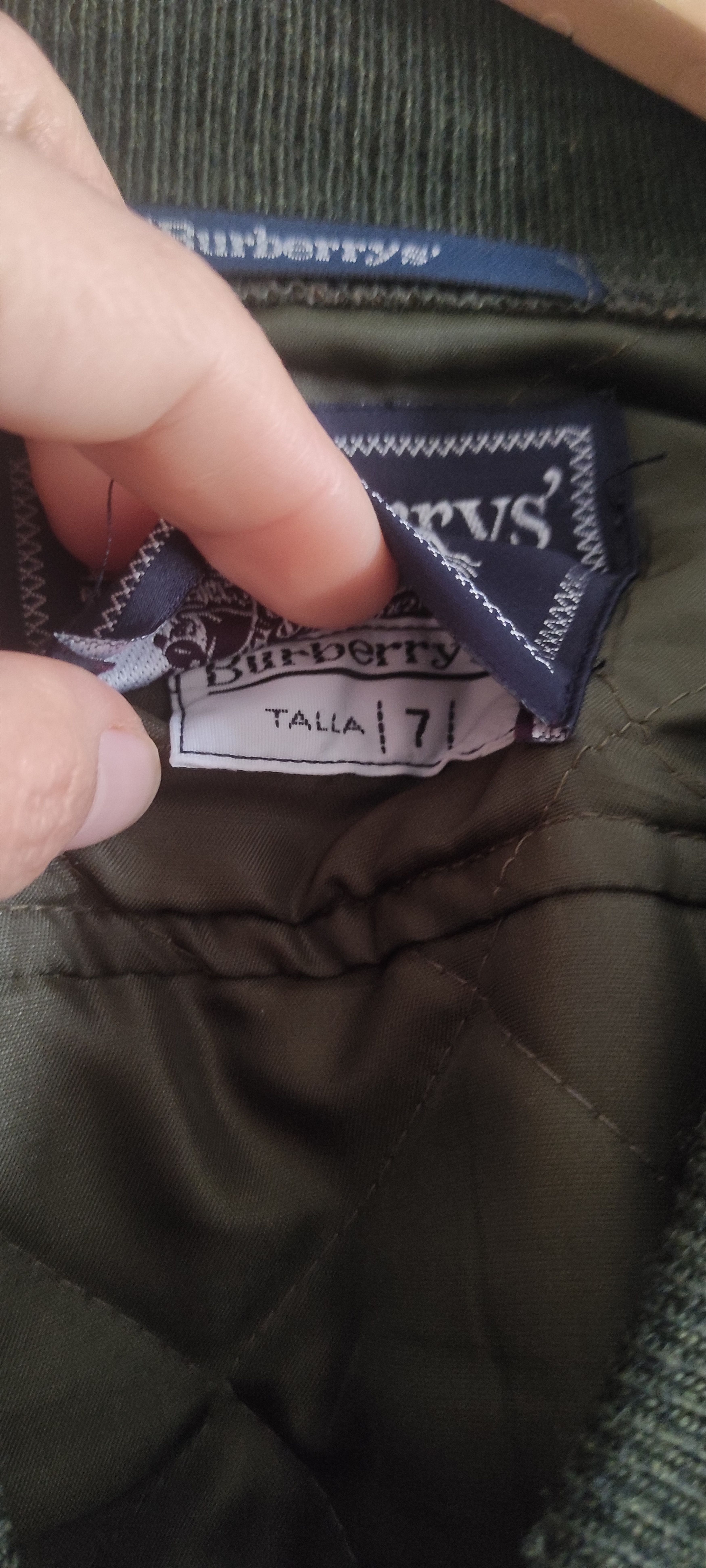 Burberry × Vintage VTG Burberrys Cardigan Bomber Quilted Jacket Acrylic Wool Size US XL / EU 56 / 4 - 7 Thumbnail