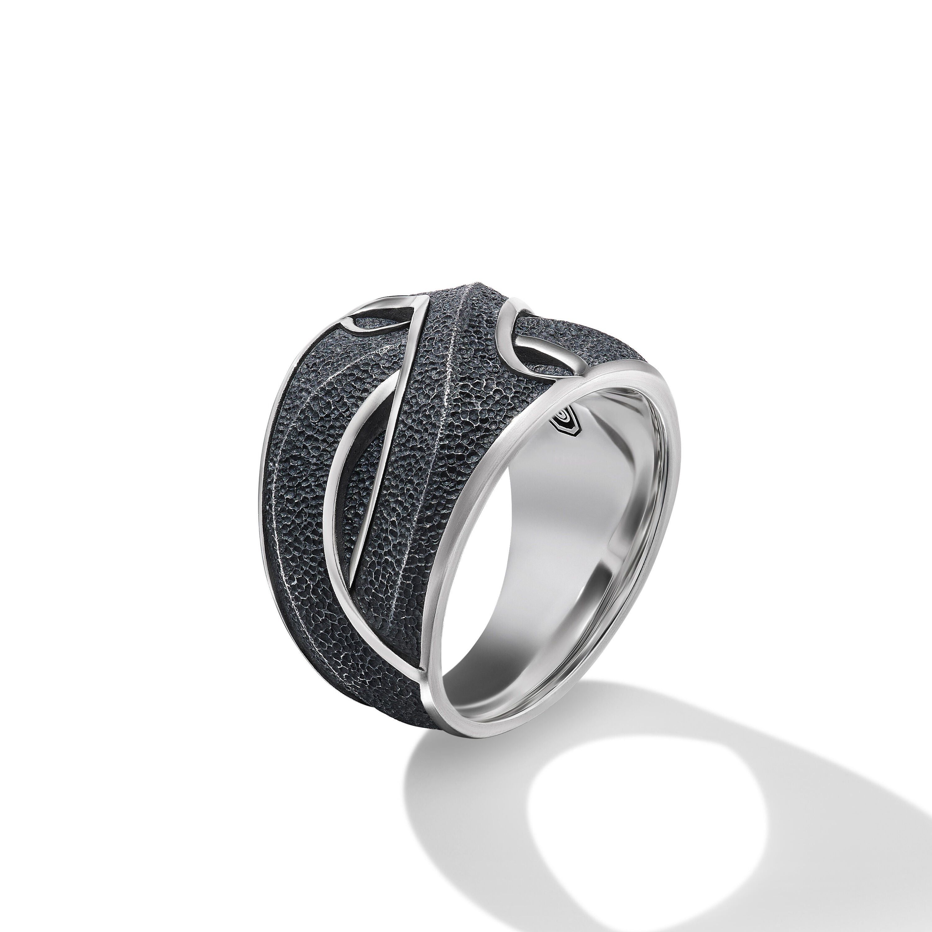 David Yurman o1w1db10325 Size:OS/ Armory Cigar Band Ring in Silver Size ONE SIZE - 2 Thumbnail