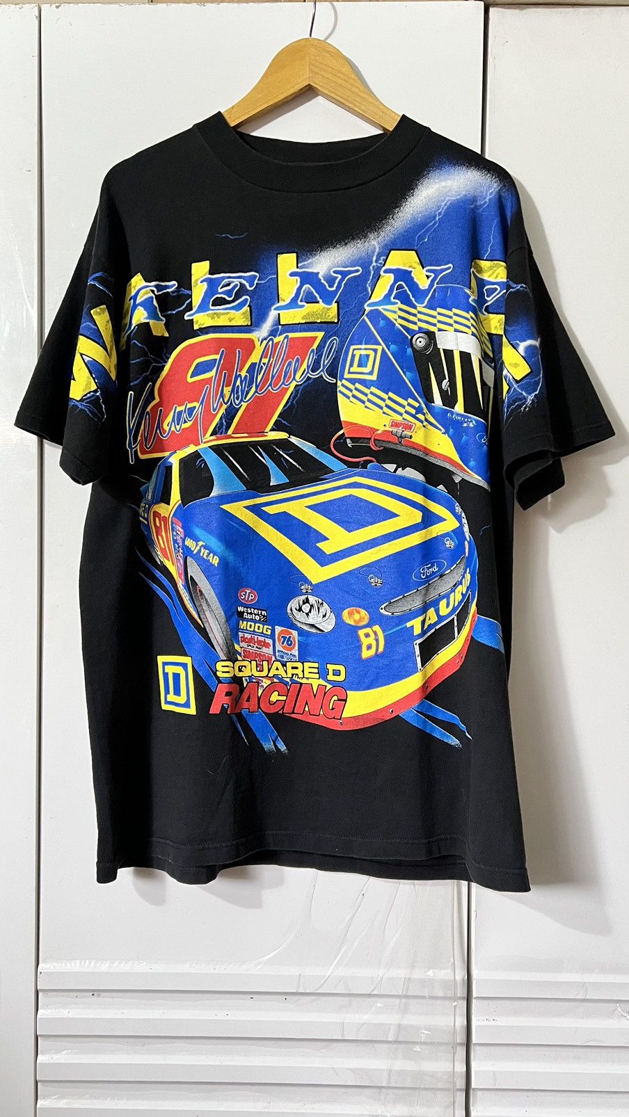 image of Nascar Kenny Wallace Jeff Gordon Rusty Wallace in Black, Men's (Size XL)