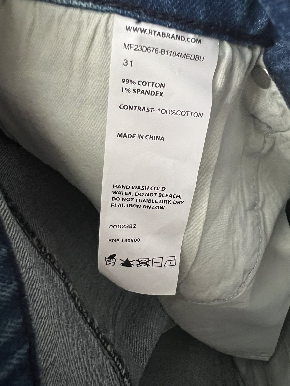 Rta RtA Mens Denis Flared Skinny Jeans Blue $245 Size 31/32 Size US 31 - 8 Thumbnail