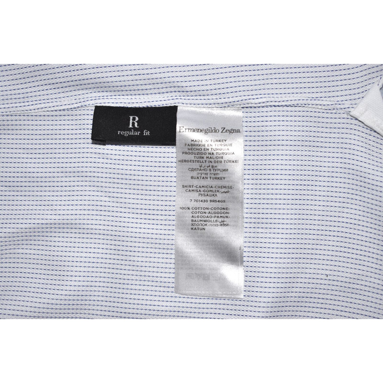 Ermenegildo Zegna NEW ERMENEGILDO ZEGNA Striped Dress Shirt Sz 39/15.5 Size US M / EU 48-50 / 2 - 6 Thumbnail