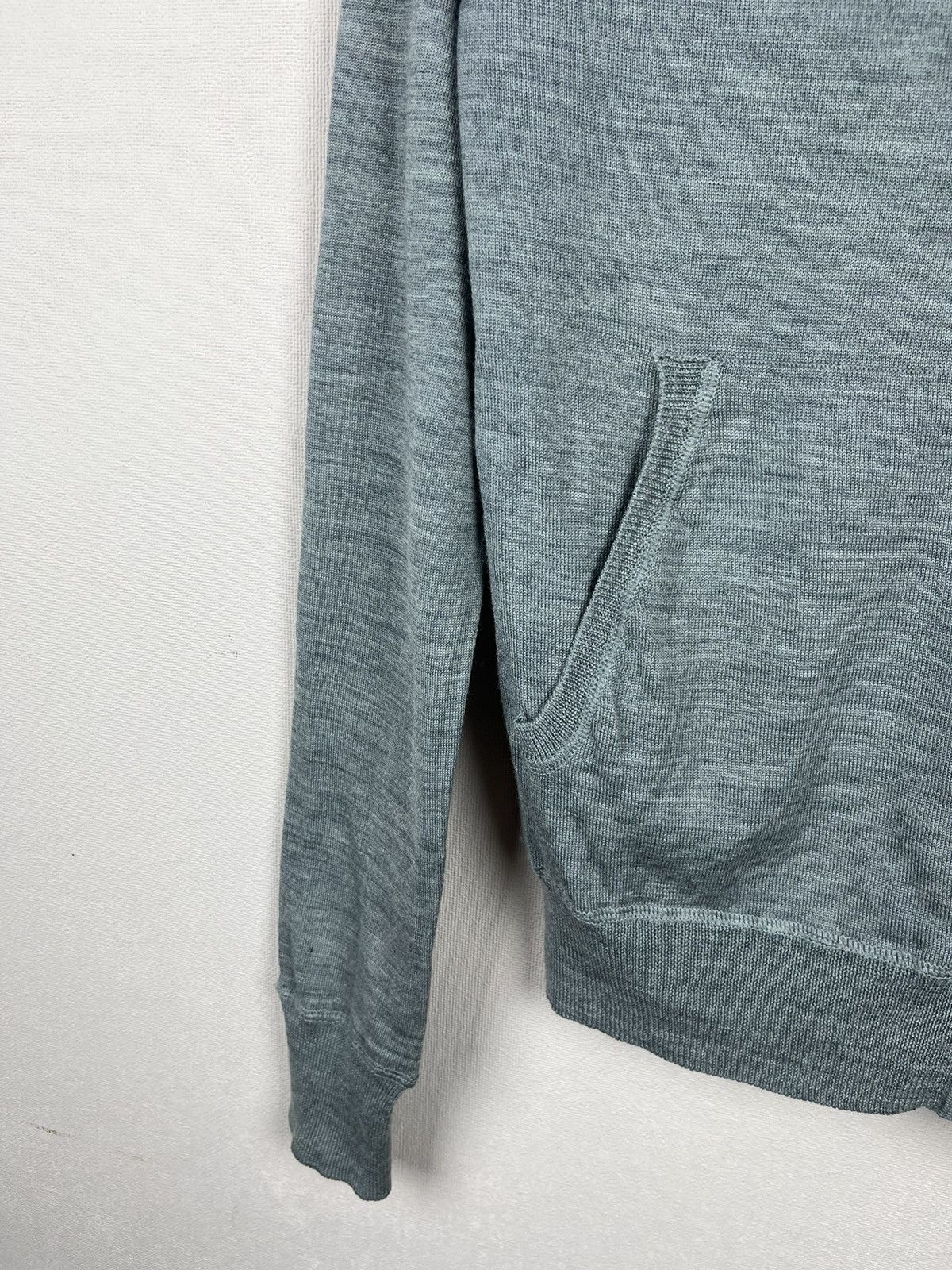 Allsaints AllSaints Spitalfields Merino Wool Sweater Zip Hoodie Gray Size US S / EU 44-46 / 1 - 3 Thumbnail