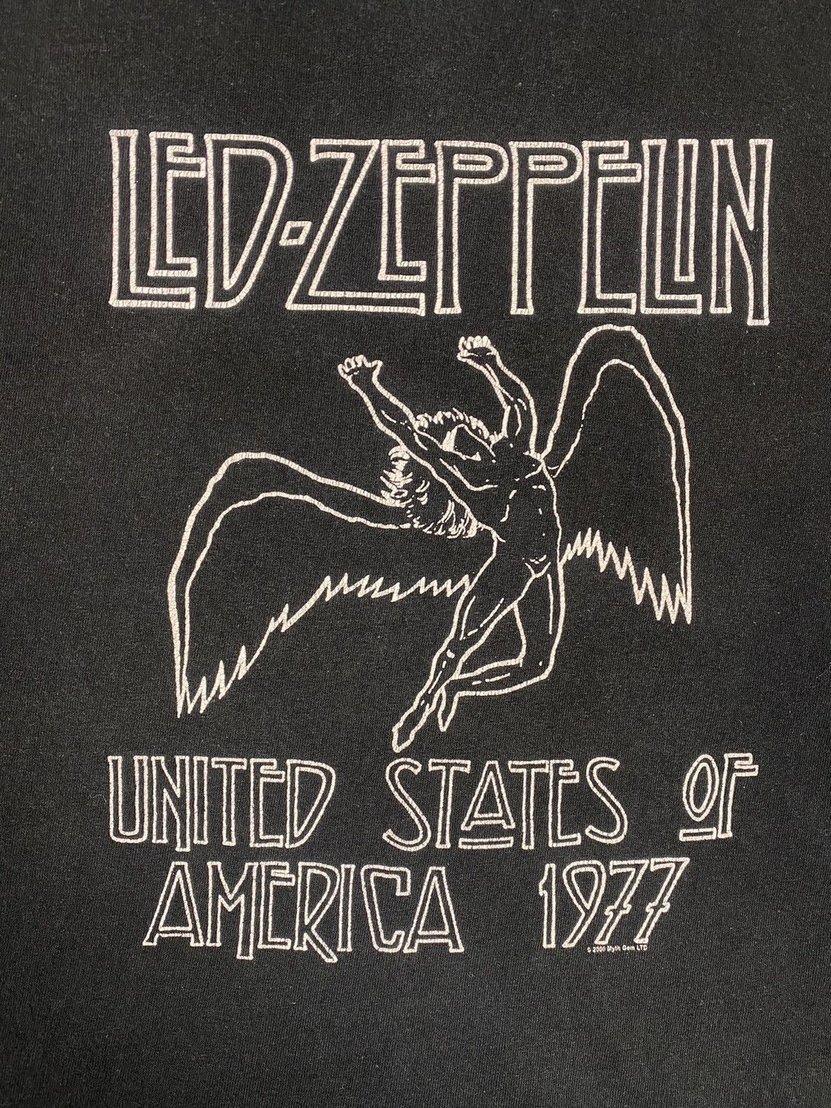 Vintage 2000 Vintage Led Zeppelin USA Tour 1977 Promo Tee 90s Size US XL / EU 56 / 4 - 6 Thumbnail