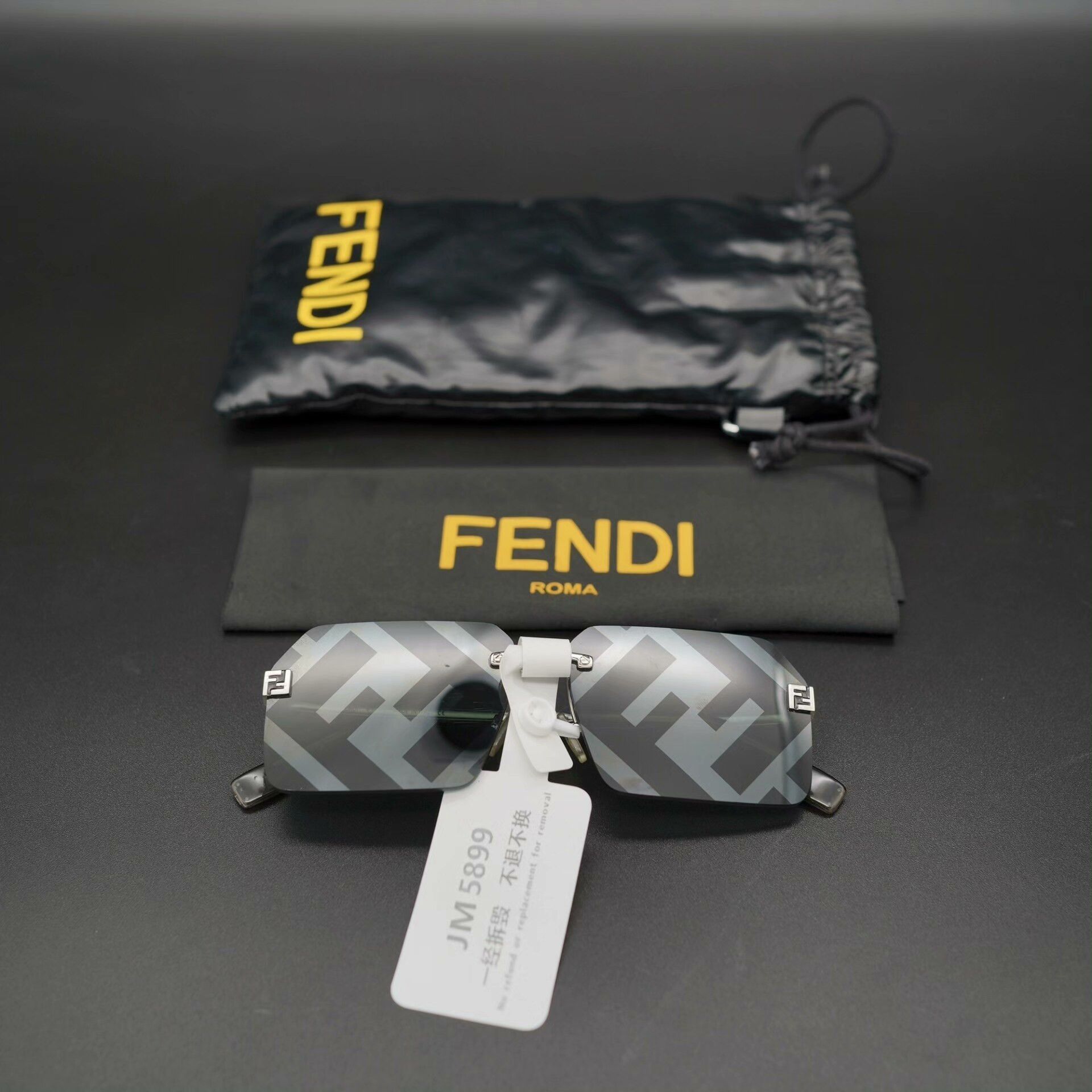 Fendi Fendi Metallic Gold Sunglasses one size Men Size ONE SIZE - 1 Thumbnail