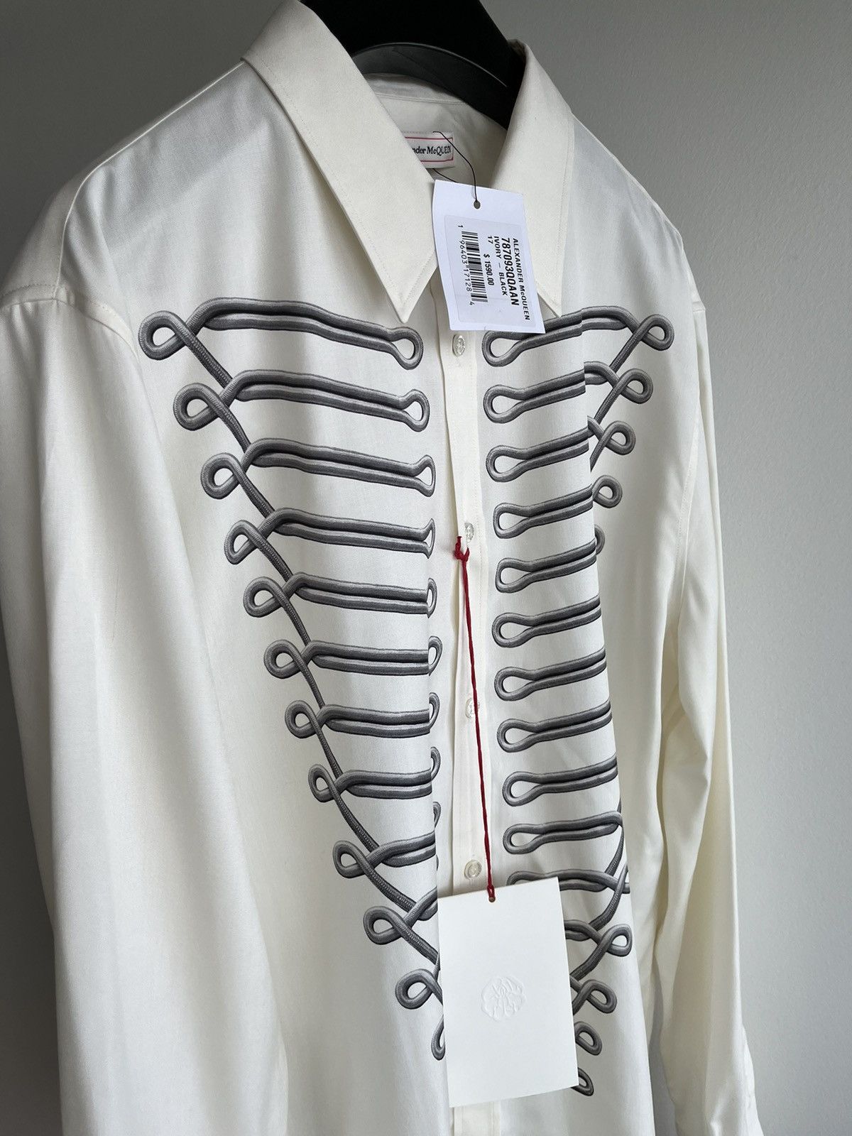 Alexander McQueen × MCQ × McQ Alexander McQueen Rare $1,800 Alexander McQueen Super Runway Celebrity Shirt Size US XL / EU 56 / 4 - 10 Thumbnail