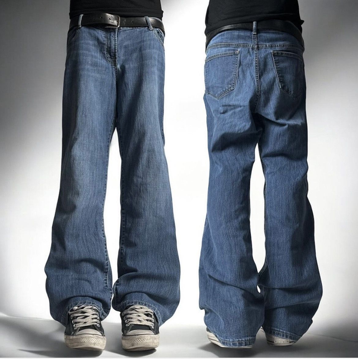 Tornado Mart y2k grunge baggy faded flares Size US 36 / EU 52 - 1 Thumbnail