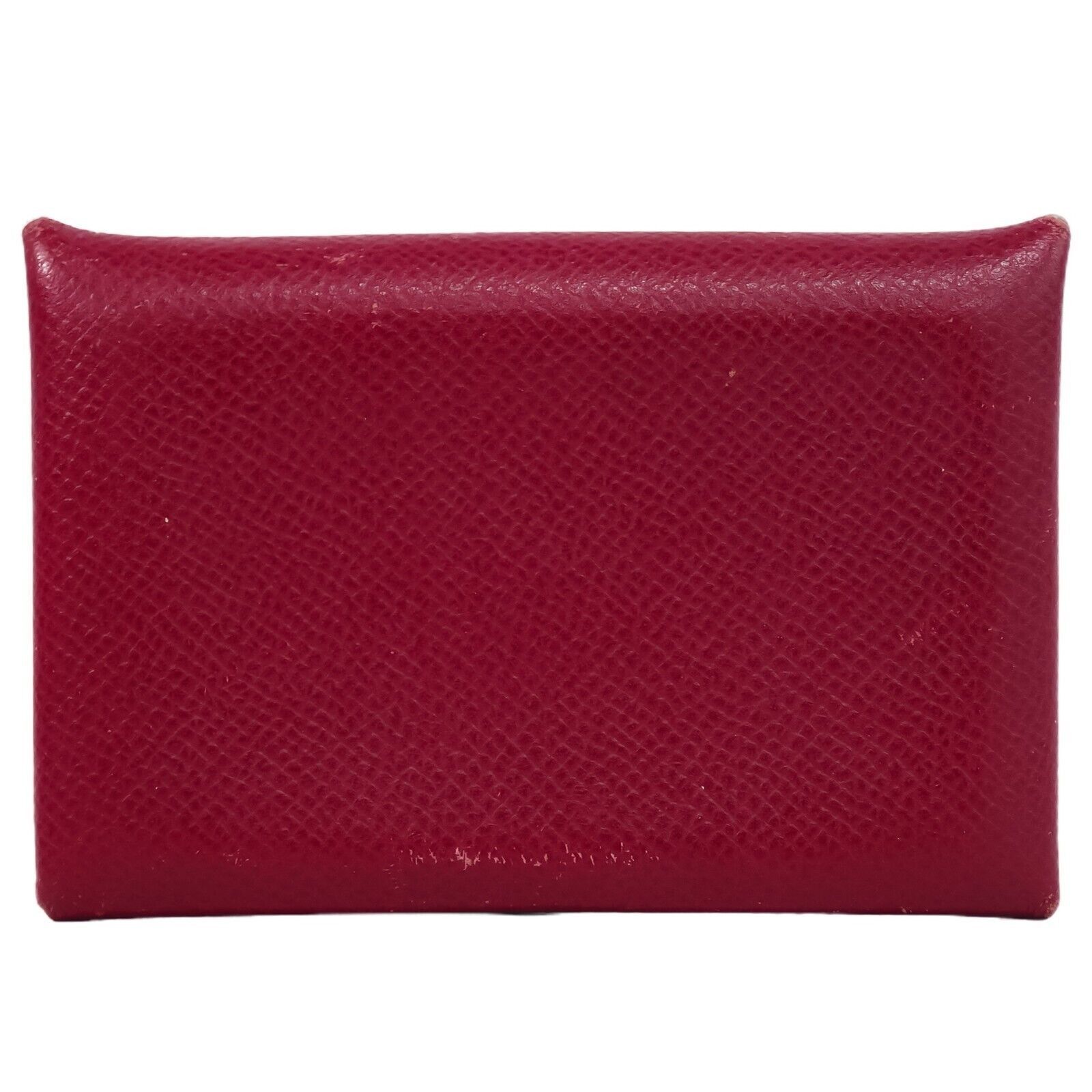 image of Hermes Calvi Wallet in Burgundy, Women's
