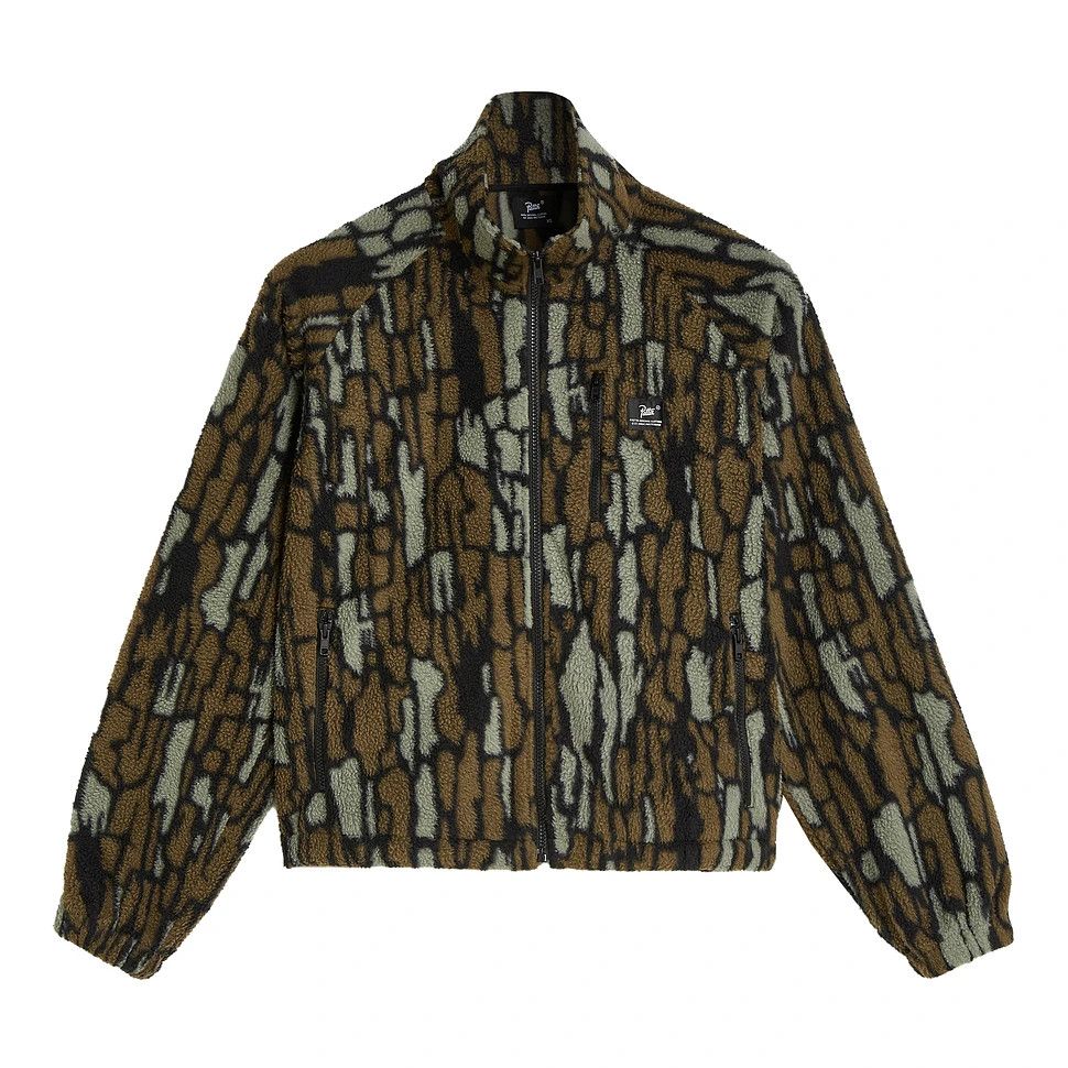 o1mle1025 Patta Woodie Fleece Jacket in Multicolor