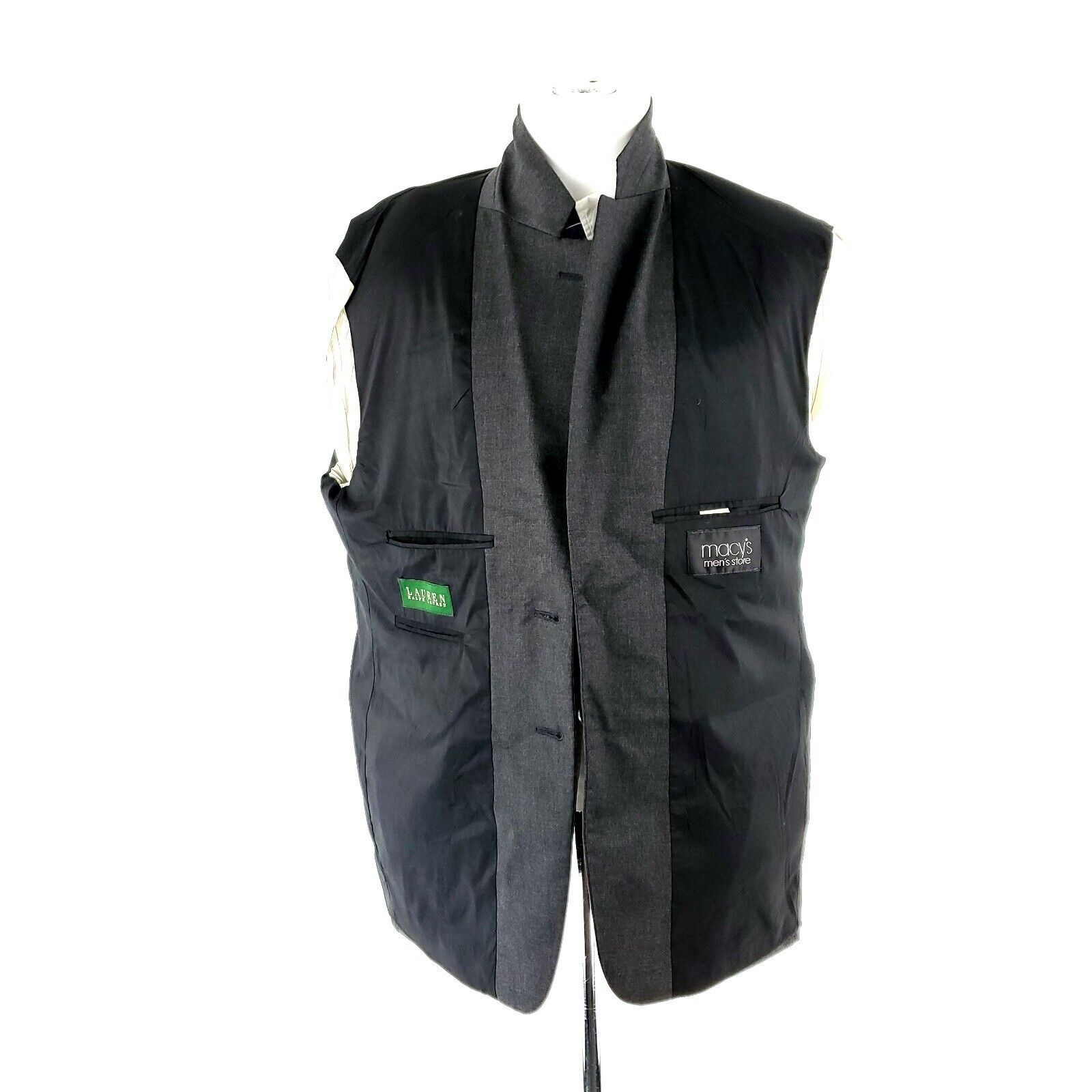 Lauren Ralph Lauren Lauren Ralph Lauren Wool 2 Button Blazer 40R Gray Or Slim Fi Size 40R - 11 Thumbnail