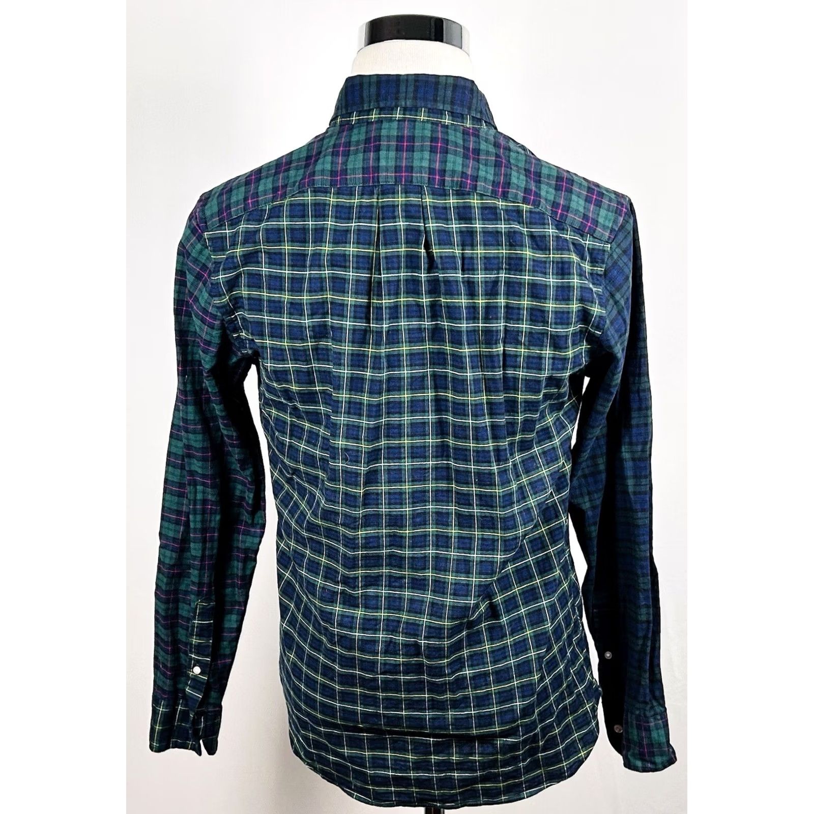 J.Crew J.CREW Shirt Slim Small Broken In Oxford Blue Green Tartan Patchwork Plaid Button-Down Collar Mens Regular Short Sleeve: error Size US S / EU 44-46 / 1 - 5 Thumbnail