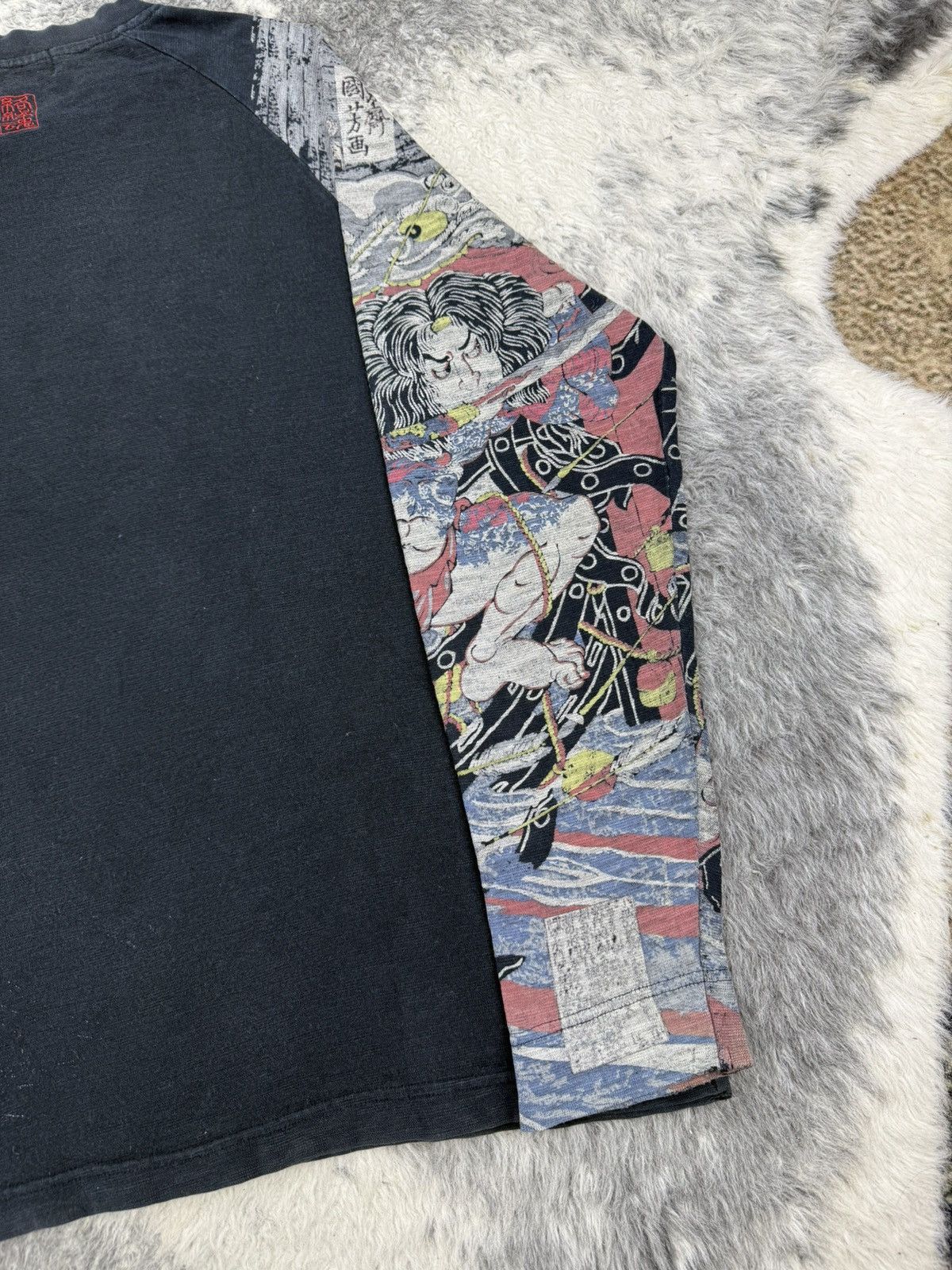 Japanese Brand Vintage KARAKURI TAMASHI Japanese Devil Traditional Motive Size US XL / EU 56 / 4 - 16 Thumbnail