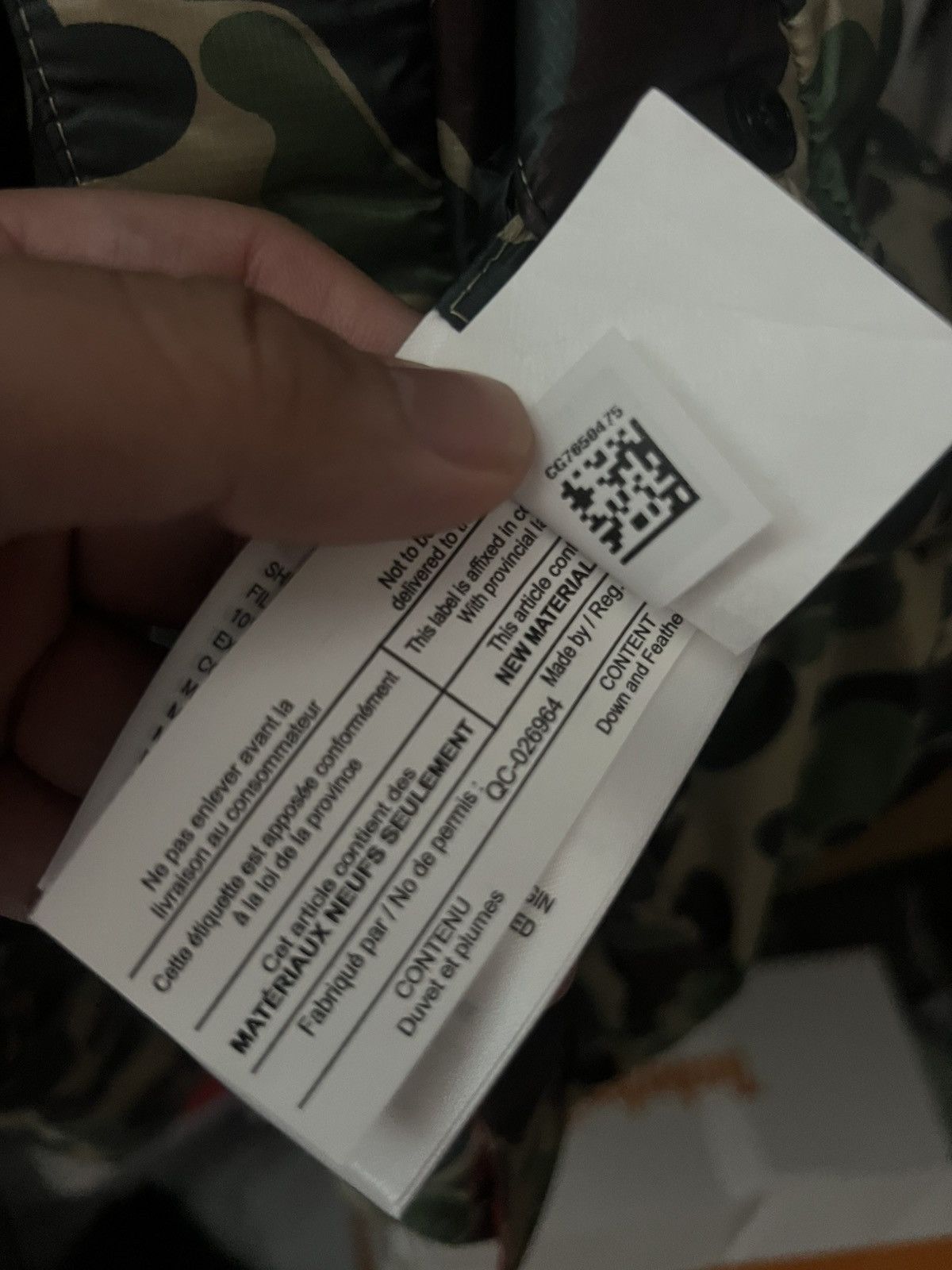 Bape × Canada Goose Bape x canada goose Size US XL / EU 56 / 4 - 9 Thumbnail