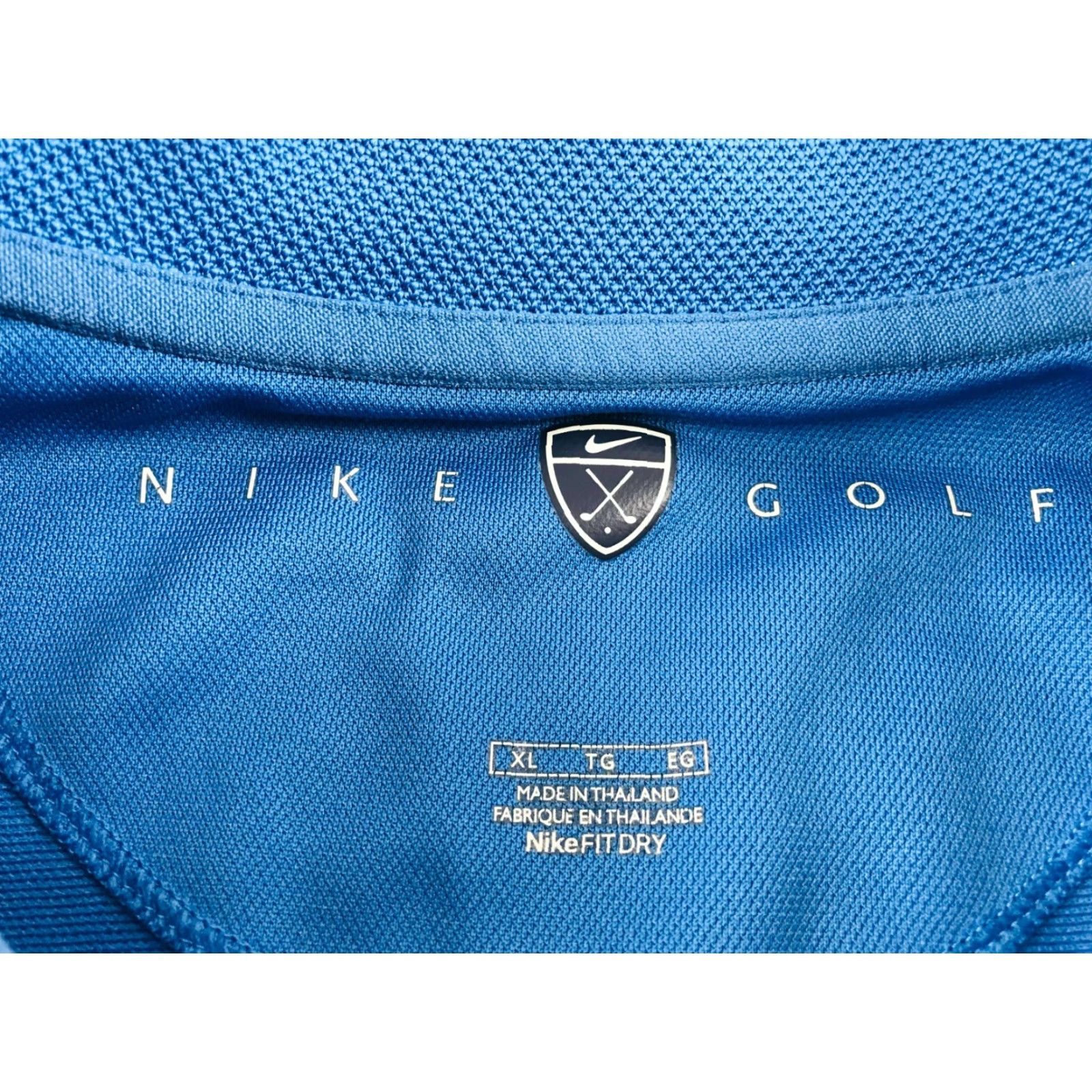 Nike Nike Golf Polo Shirt Men's XL Blue 1/4 Button Short Sleeve Nike Dri-Fit Golf Polo Shirt Regular Fit, Blue - Mens XL Polo Shirt Size US XL / EU 56 / 4 - 5 Thumbnail