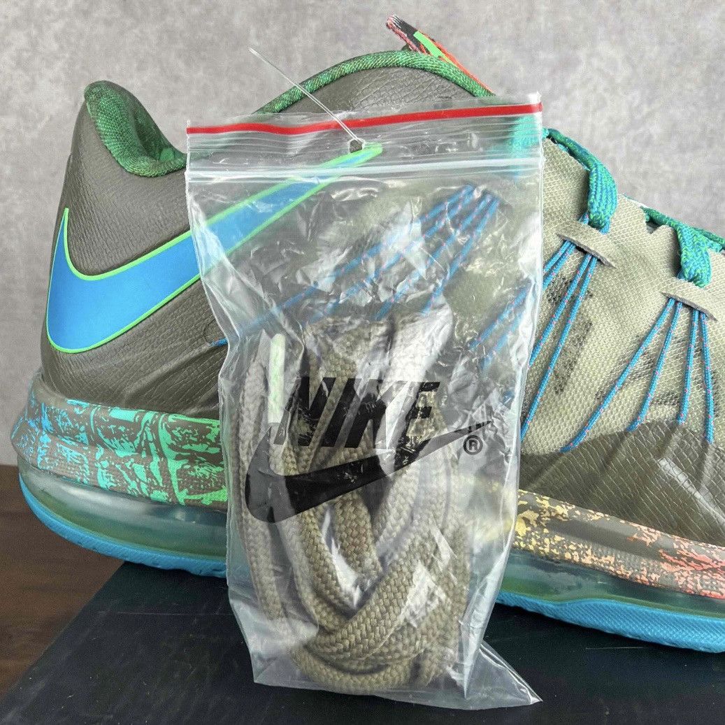 Nike NEW Nike Air Max LeBron X Low Swamp Thing Reptile 579765-301 Size US 10 / EU 43 - 10 Thumbnail