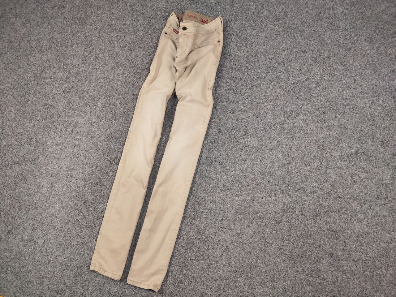 Dolce & Gabbana Vintage 90's Dolce & Gabbana amazing Beige denim tight Jeans Size 30" / US 8 / IT 44 - 3 Thumbnail