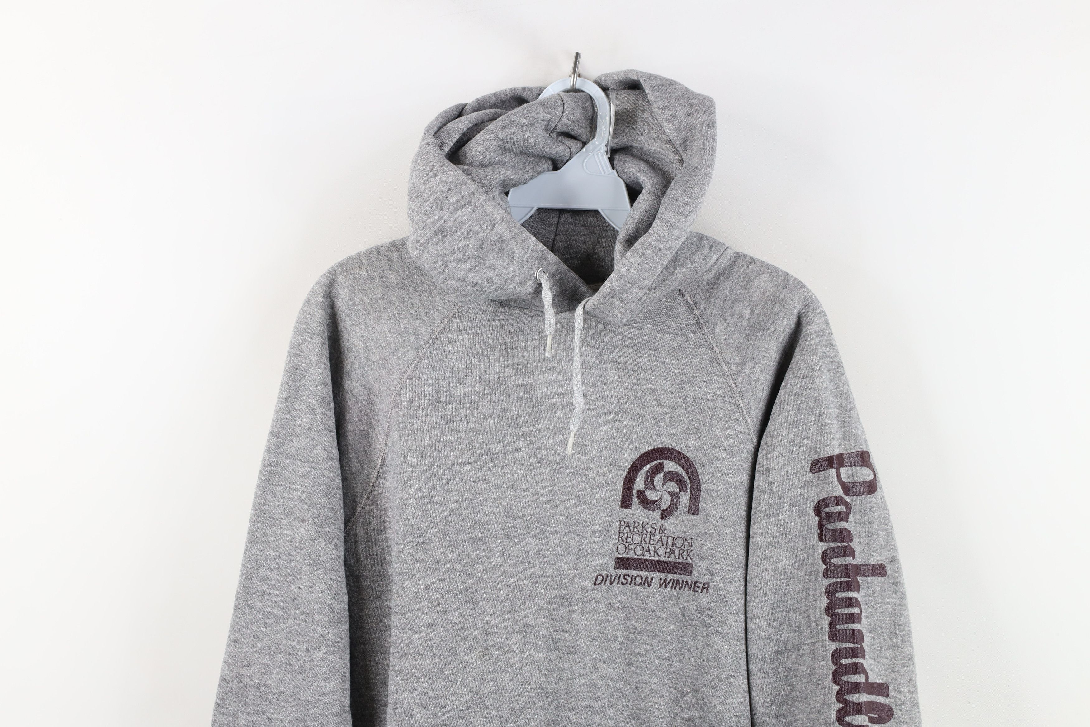 Vintage Vintage 70s Streetwear Parks and Rec Triblend Hoodie USA Size US L / EU 52-54 / 3 - 2 Thumbnail