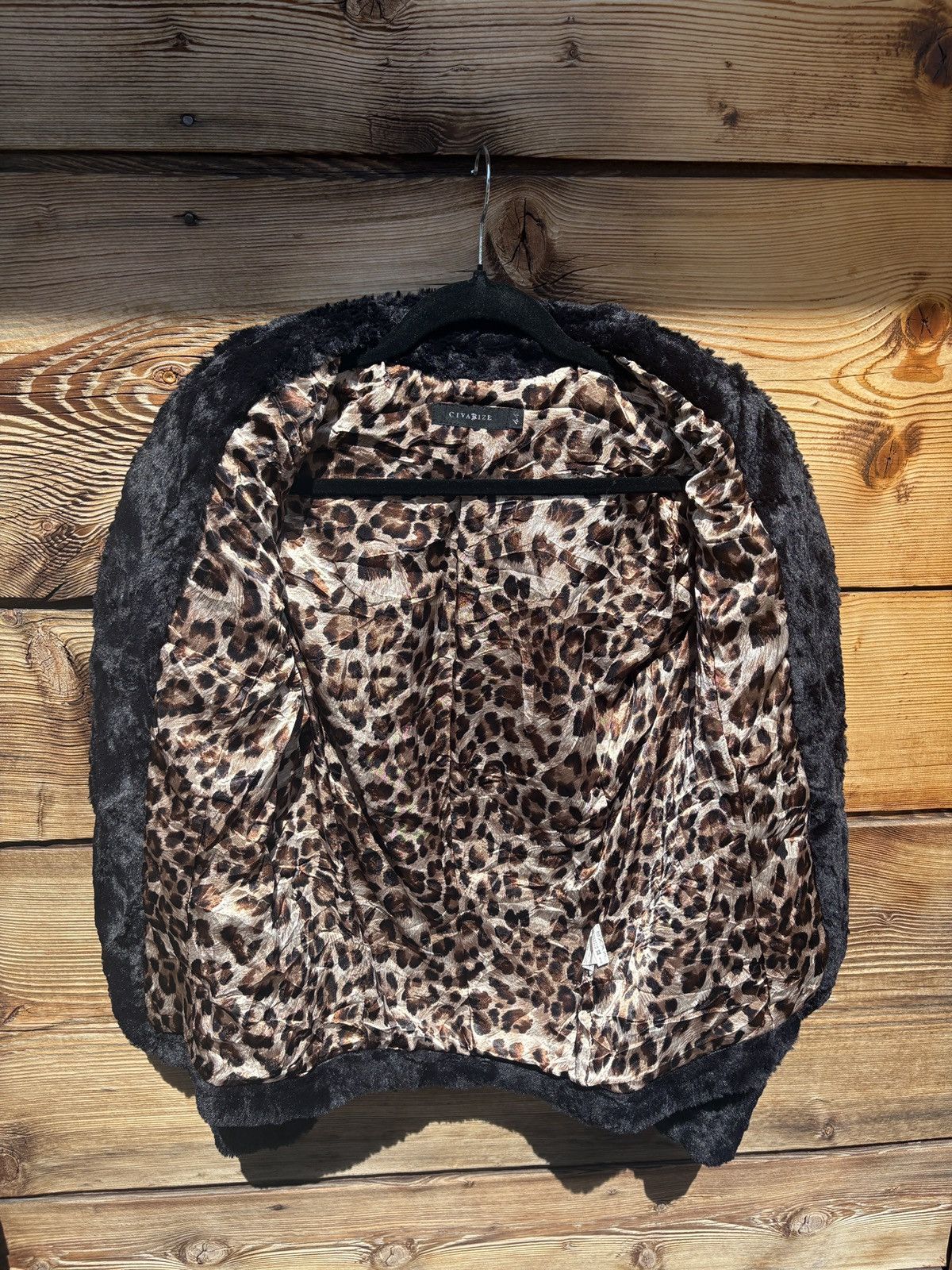 CIVARIZE Civarize Black Faux Fur Jacket / Visual Kei / Japanese Brand Size L / US 10 / IT 46 - 3 Thumbnail
