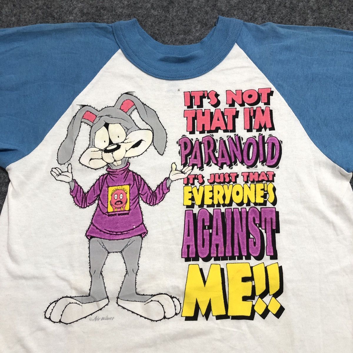 Vintage Vintage Rabbit Raglan T-Shirt Size US S / EU 44-46 / 1 - 2 Thumbnail