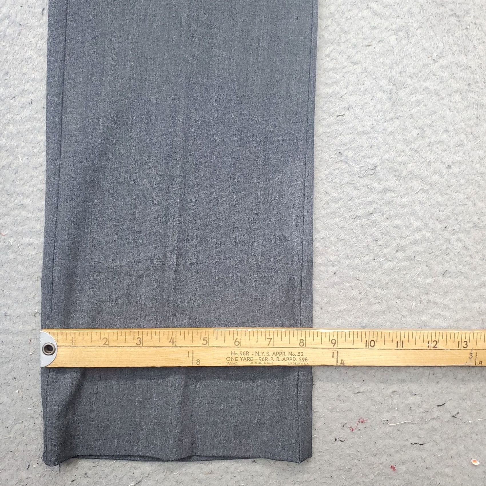 Vintage Candies Pants Womens 5 Gray Bootcut Mid Rise Flat Front Stretch Formal Size 27" / US 4 / IT 40 - 5 Thumbnail