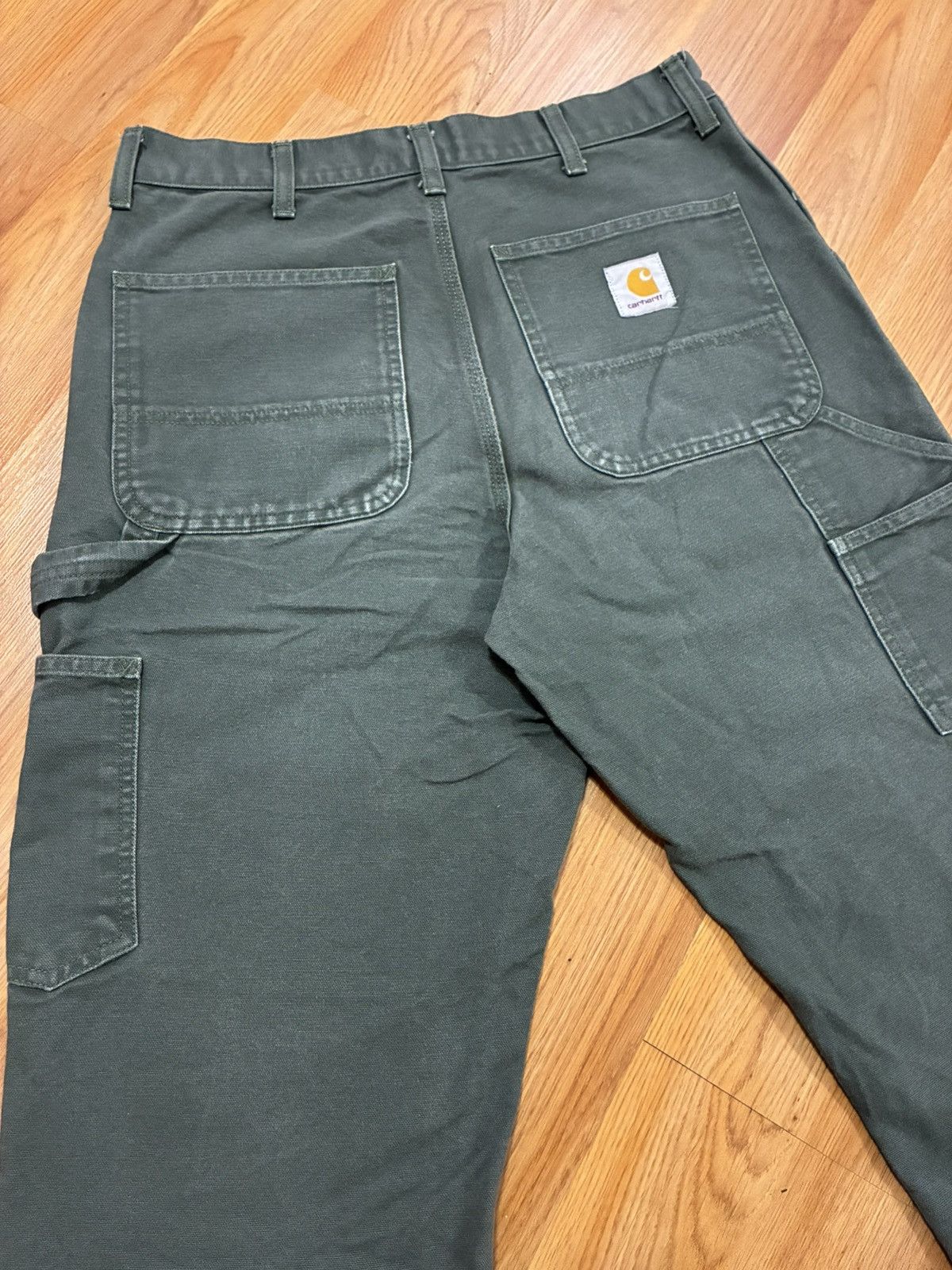 Carhartt Wip 31x32 Carhartt WIP Double Knee Stone Washed Canvas Pant Fade Size US 31 - 16 Thumbnail