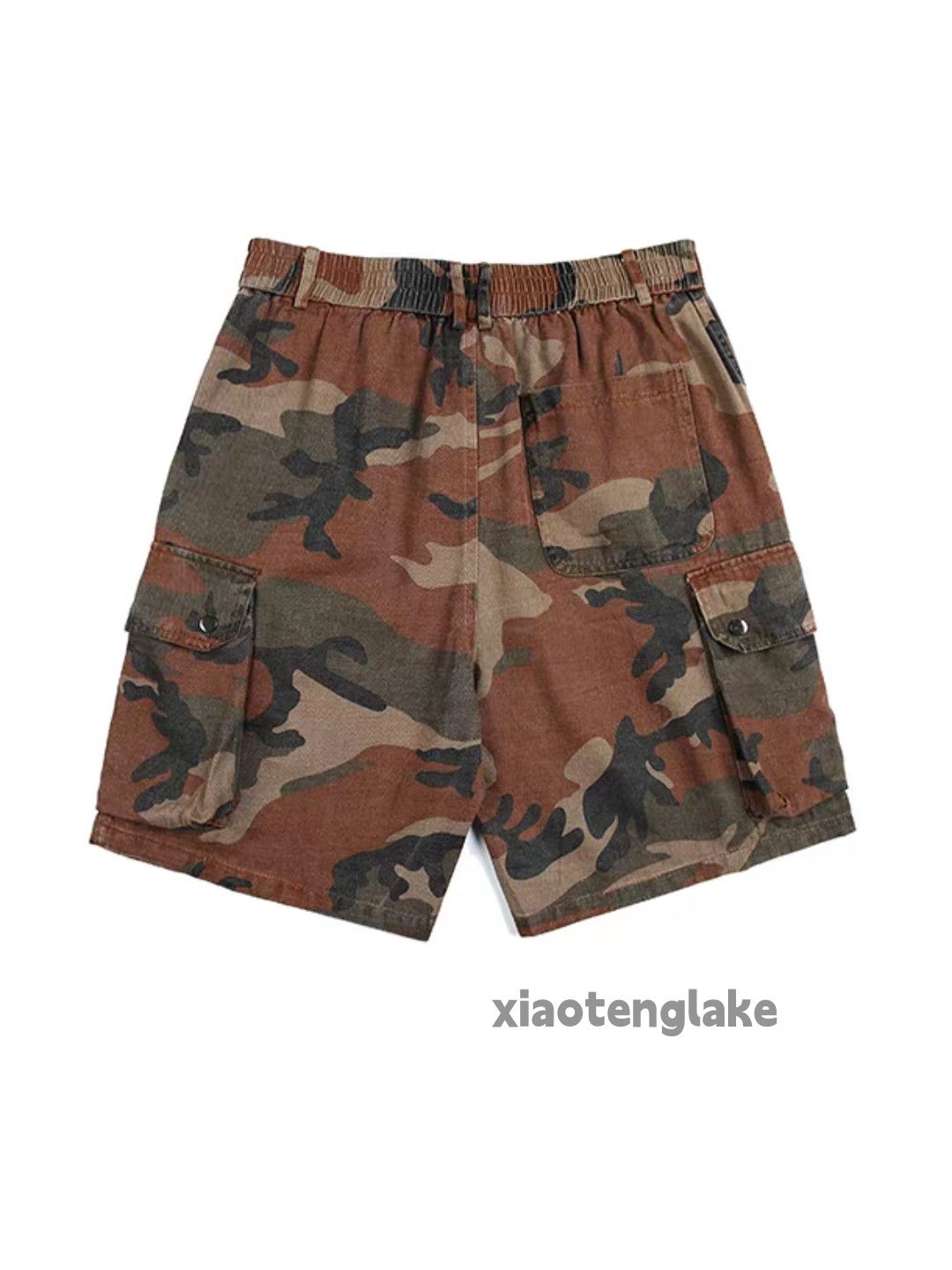 Vintage zx Balenciaga offwhite style loose camo cargo shorts Size US 34 / EU 50 - 3 Thumbnail
