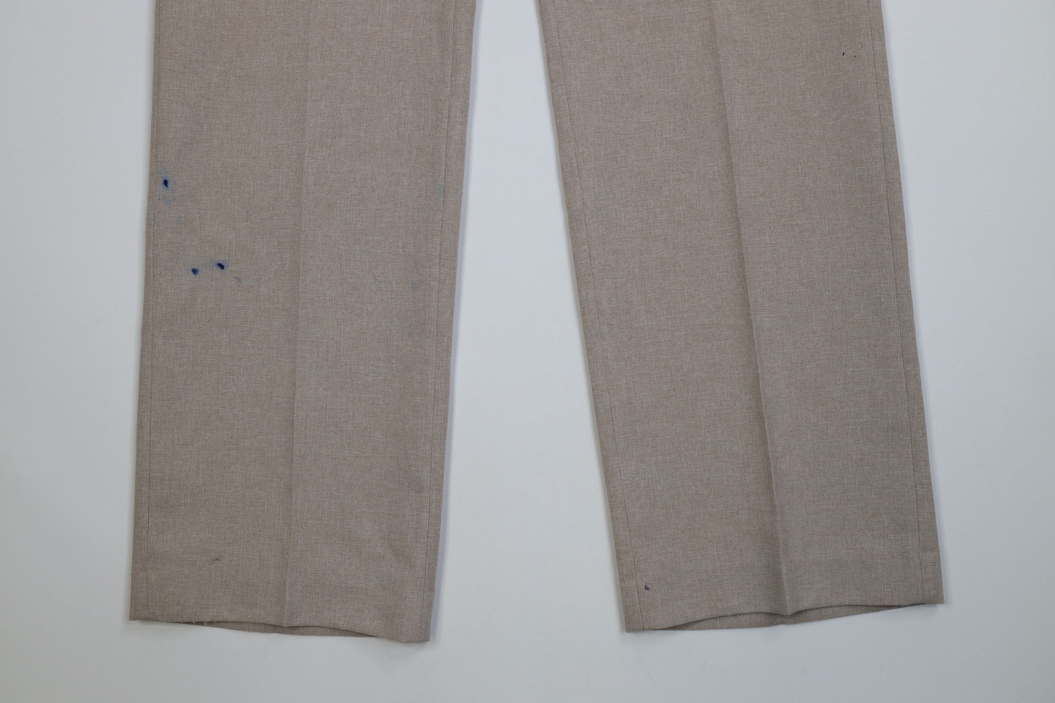 Vintage Vintage 70s Streetwear Knit Flared Wide Leg Chino Pants USA Size US 32 / EU 48 - 4 Thumbnail